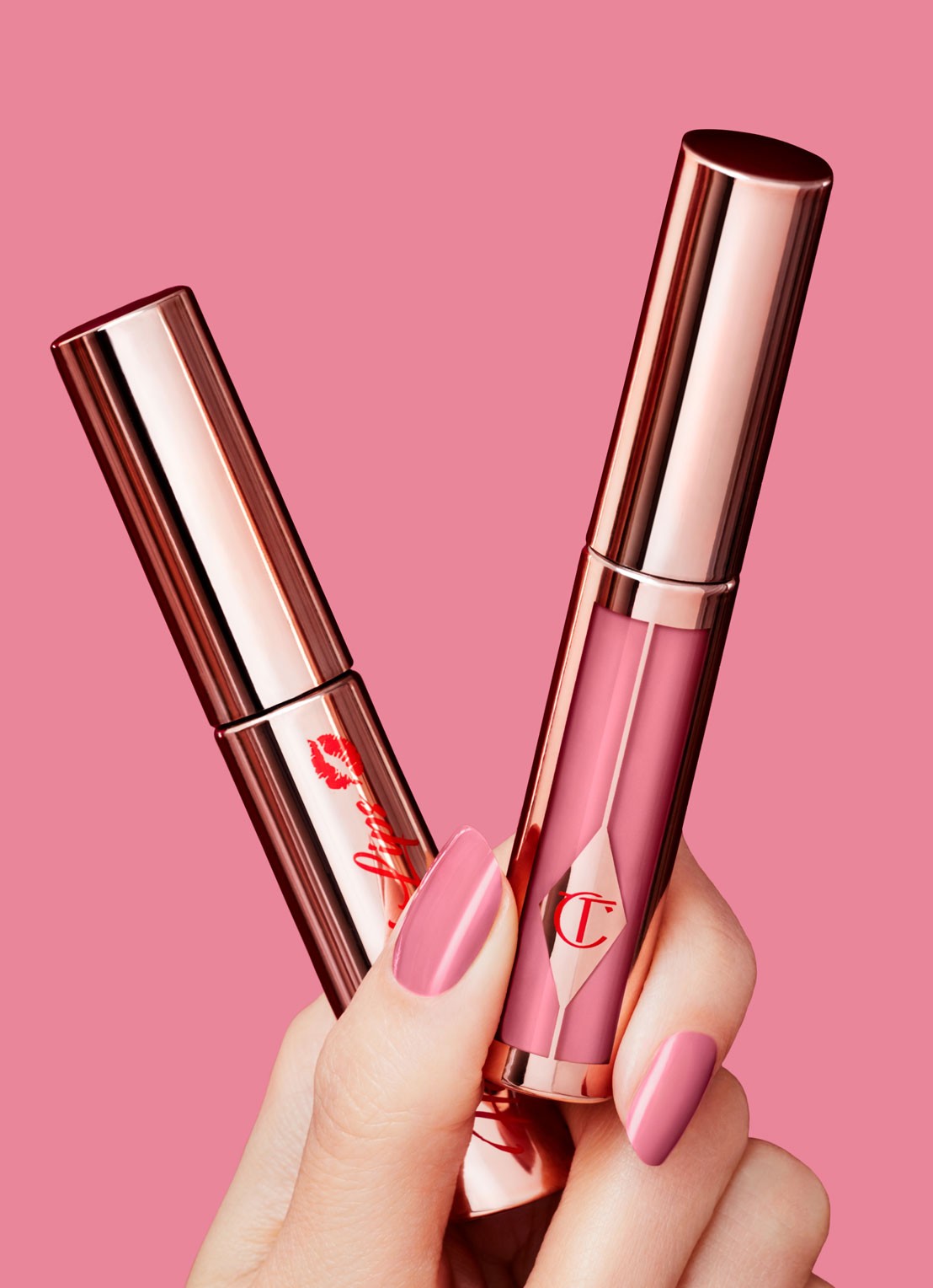 Charlotte Tilbury Hollywood Lip - liquid lipstick - detail 3 dolly bird