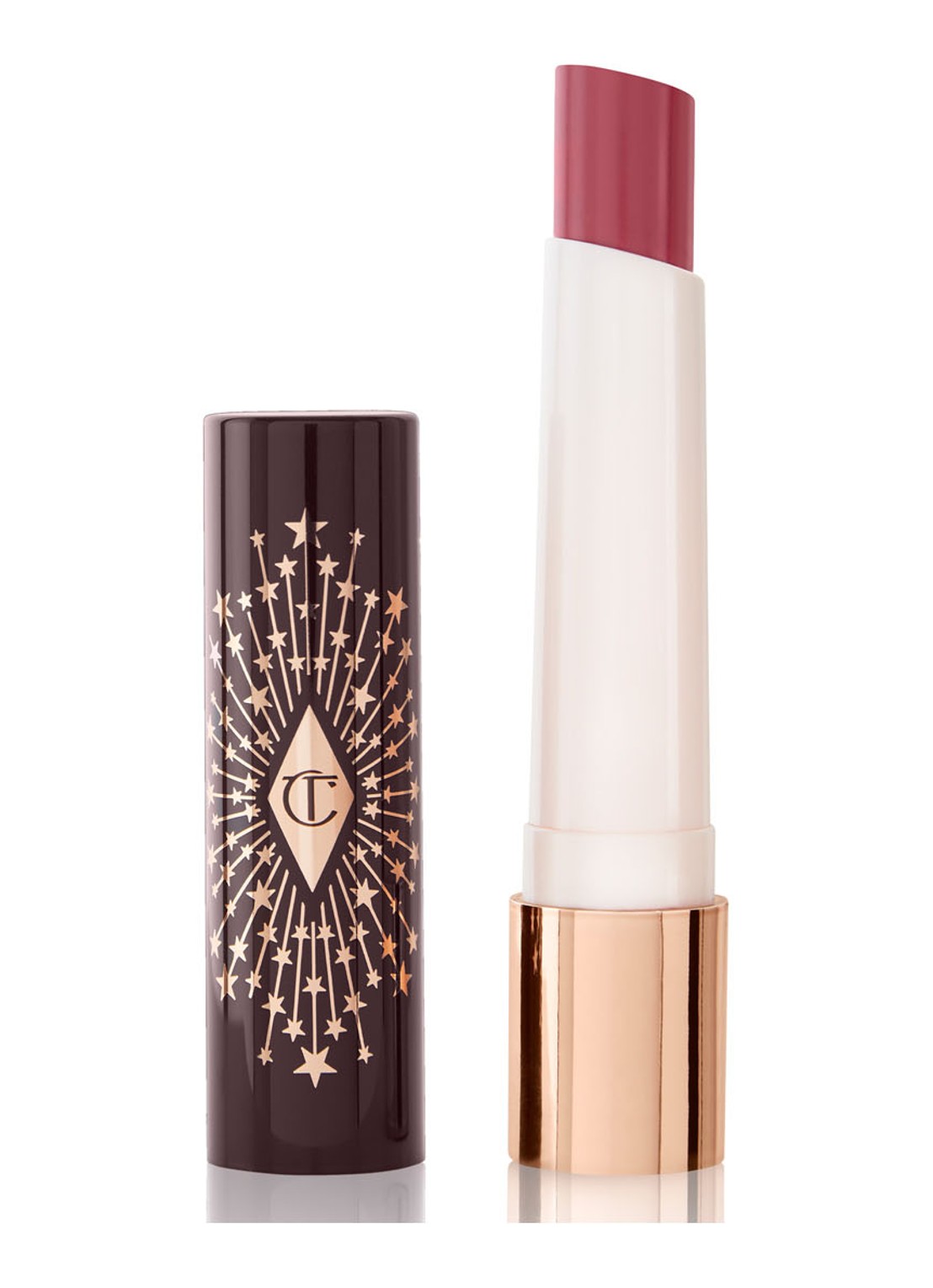 Charlotte Tilbury Hyaluronic Happikiss Lip Balm Lipstick - voorkant enchanting kiss