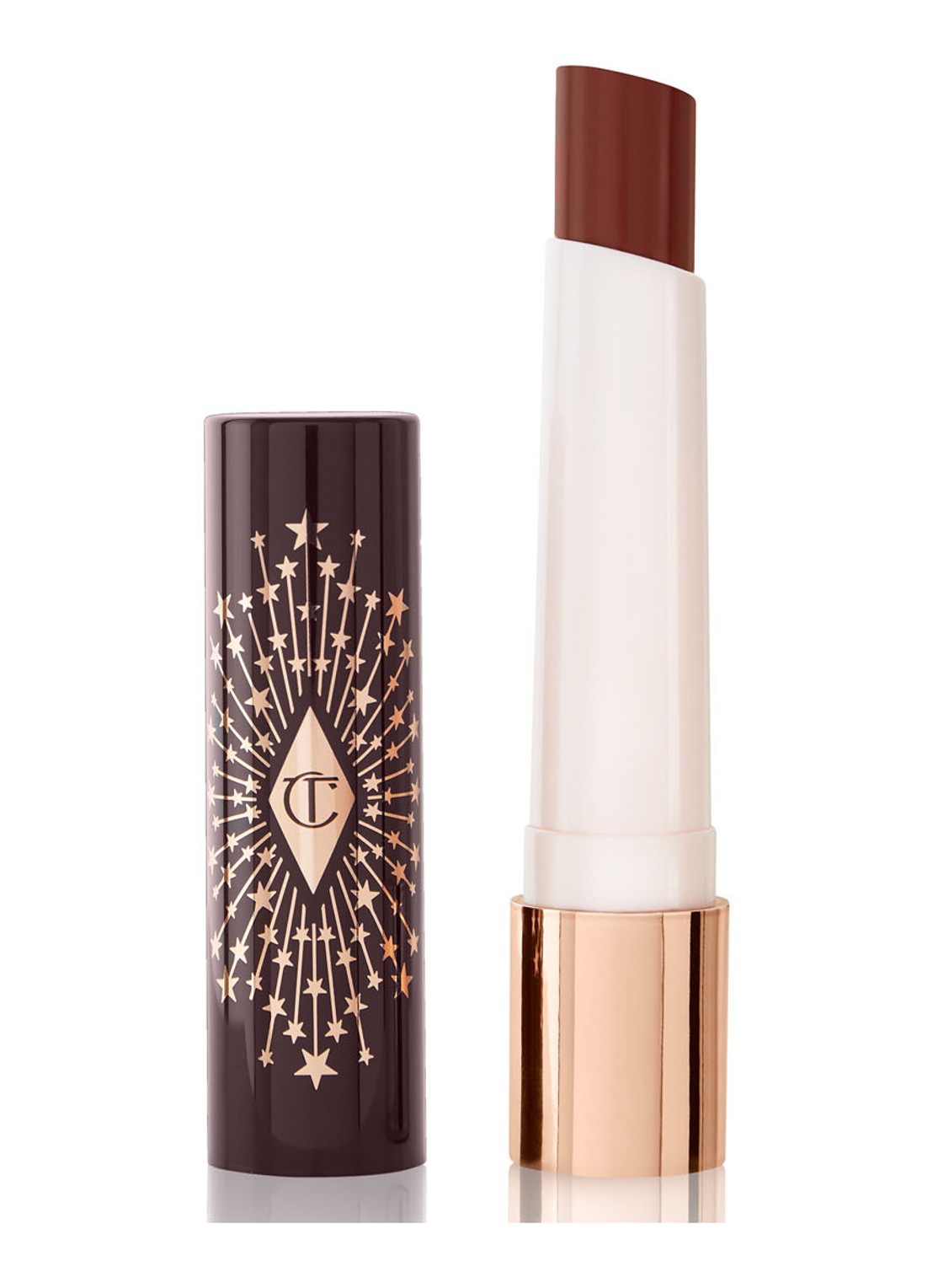 Charlotte Tilbury Hyaluronic Happikiss Lip Balm Lipstick - voorkant passion kiss