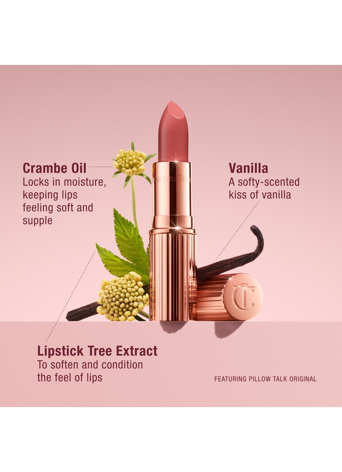 Charlotte Tilbury K.I.S.S.I.N.G lipstick - detail 4 penelope pink