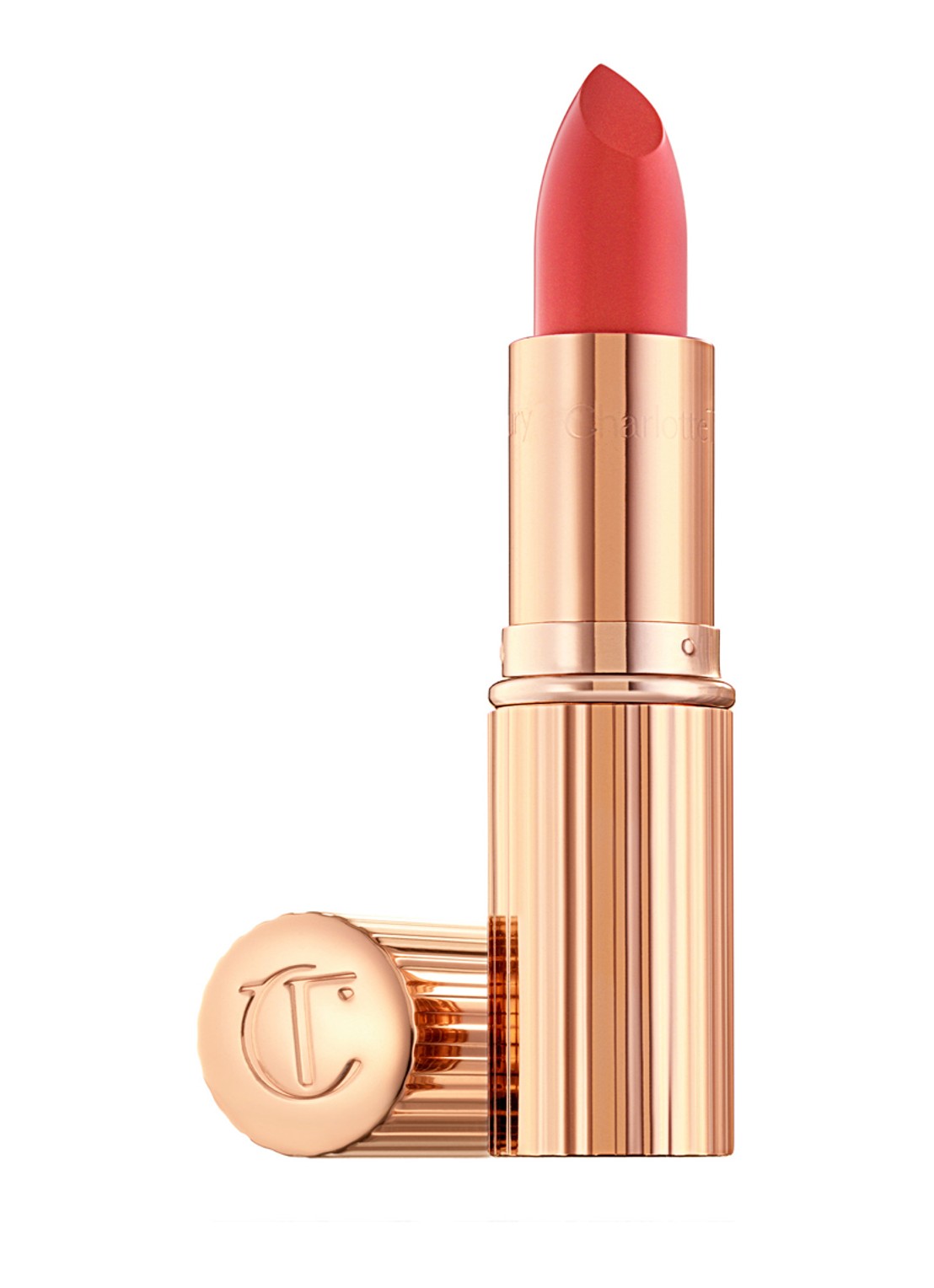 Charlotte Tilbury K.I.S.S.I.N.G lipstick - voorkant 7 coral kiss