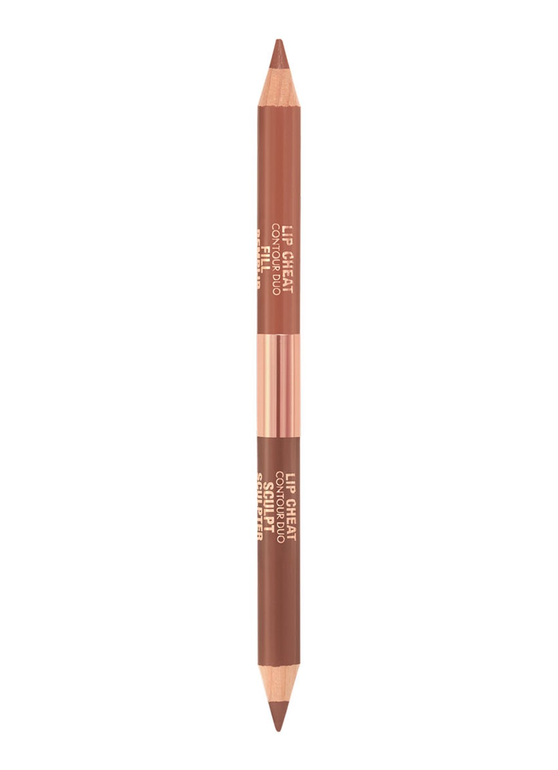 Charlotte Tilbury Lip Cheat Contour Duo -  lipliner en lippotlood - voorkant 6 tan