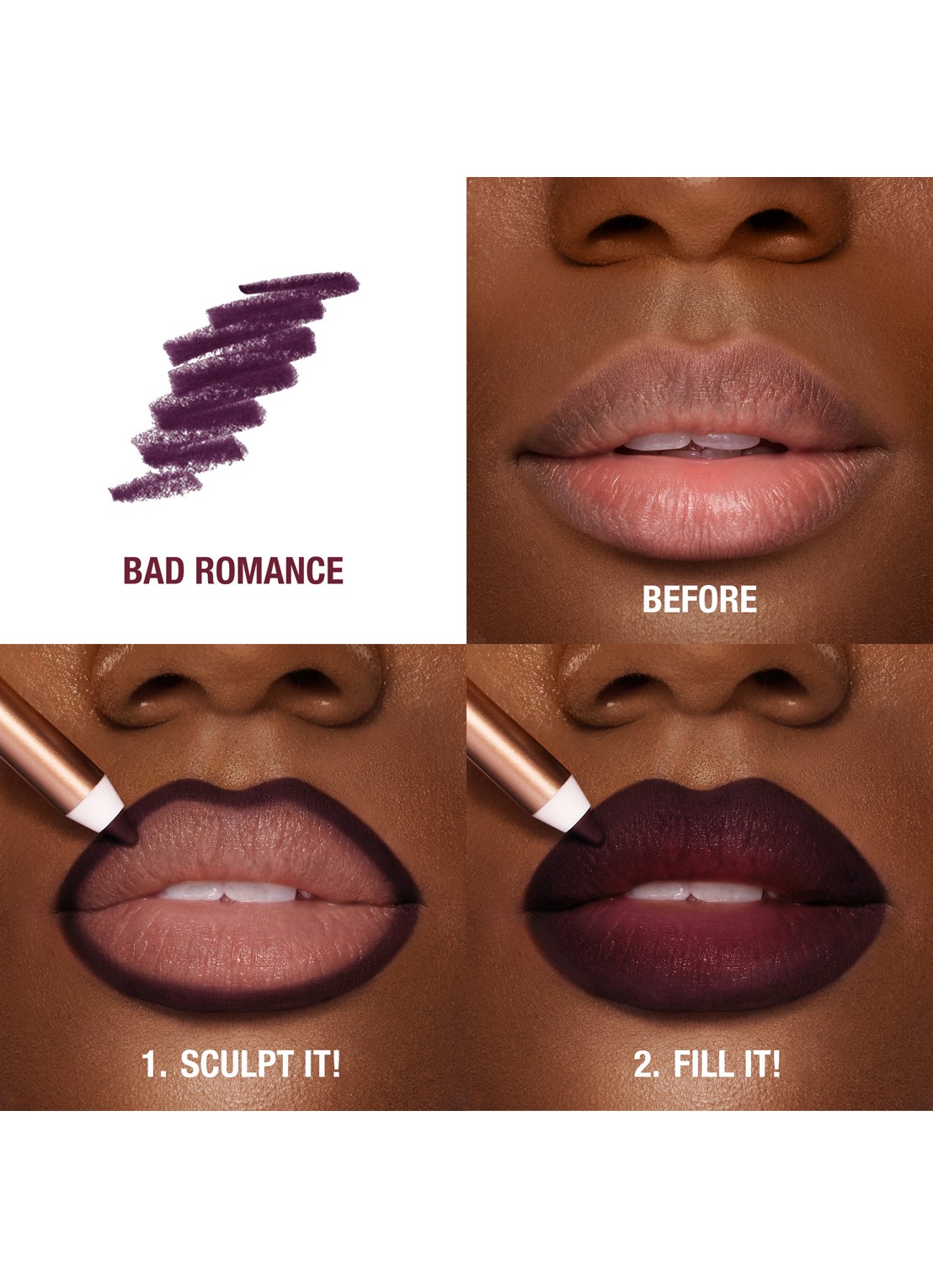 Charlotte Tilbury Lip Cheat - lipliner - detail 3 bad romance