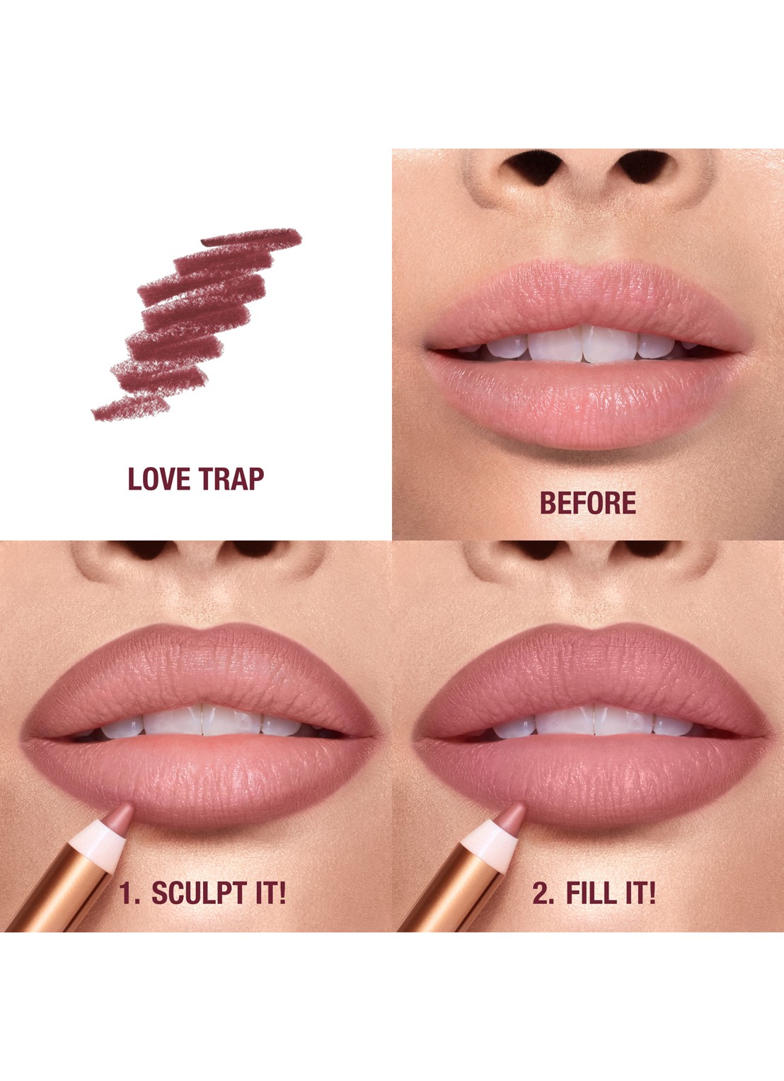 Charlotte Tilbury Lip Cheat - lipliner - achterkant 6 love trap