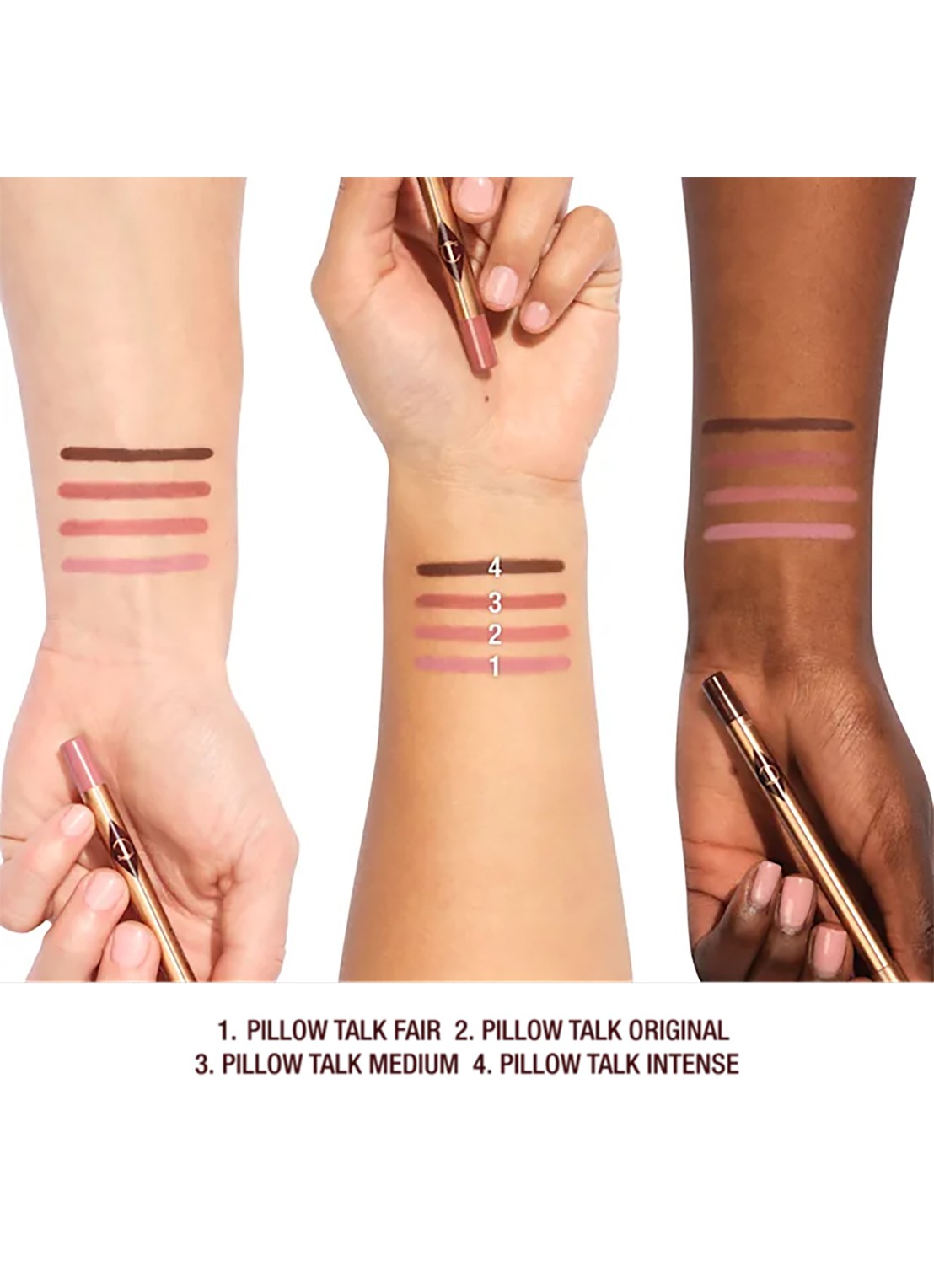 Charlotte Tilbury Lip Cheat - lipliner - detail 2 pillow talk intense