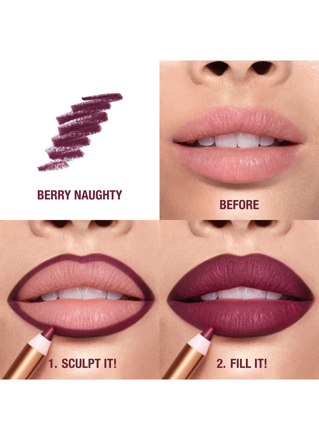 Charlotte Tilbury Lip Cheat - lipliner - detail 4 berry naughty