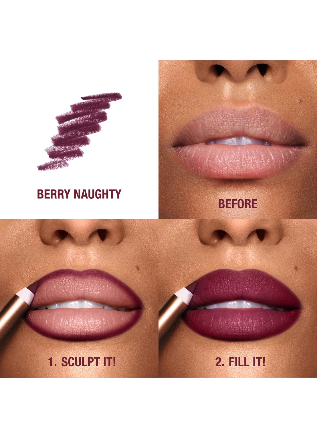 Charlotte Tilbury Lip Cheat - lipliner - detail 5 berry naughty