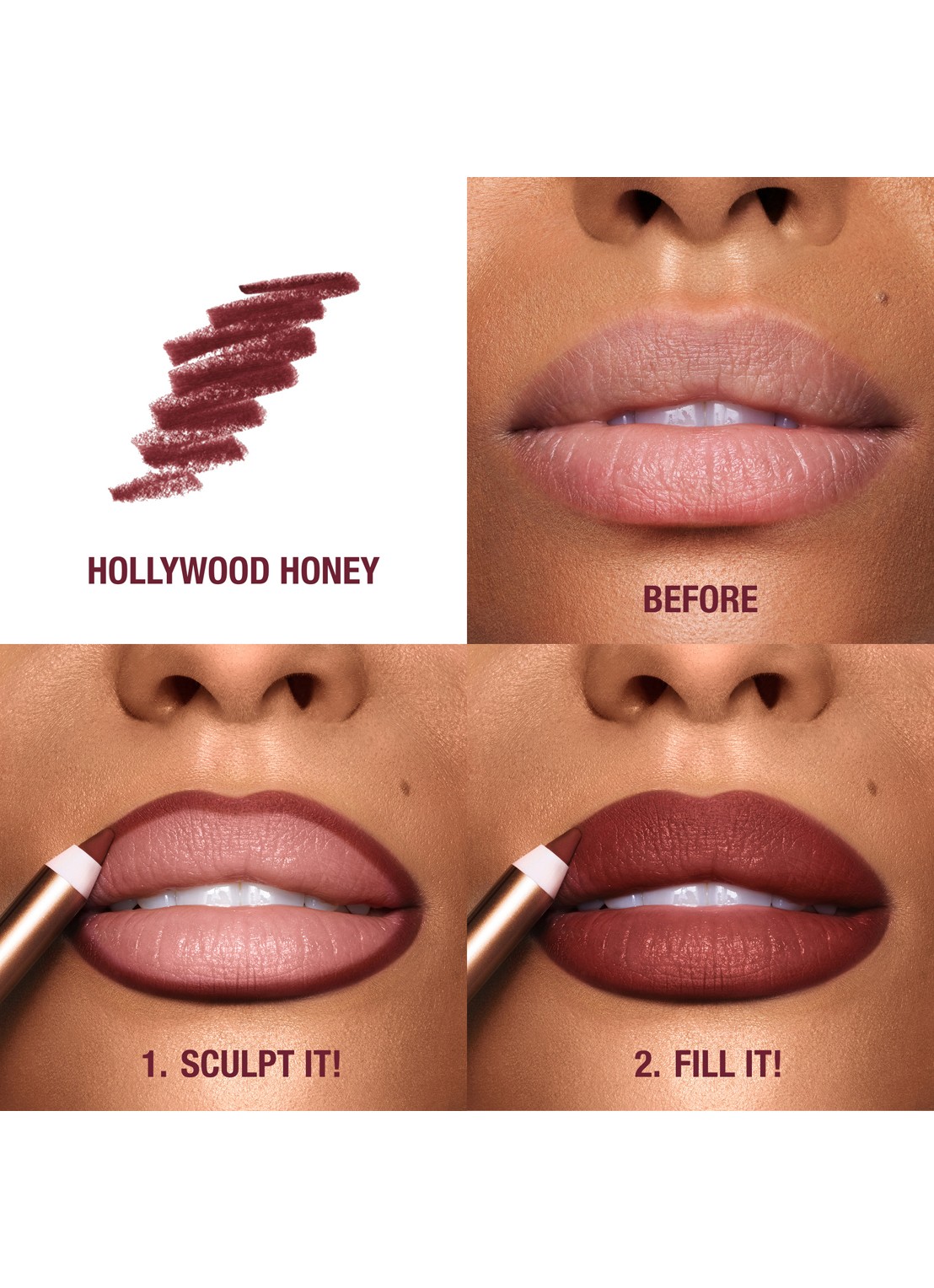 Charlotte Tilbury Lip Cheat - lipliner - detail 5 hollywood honey