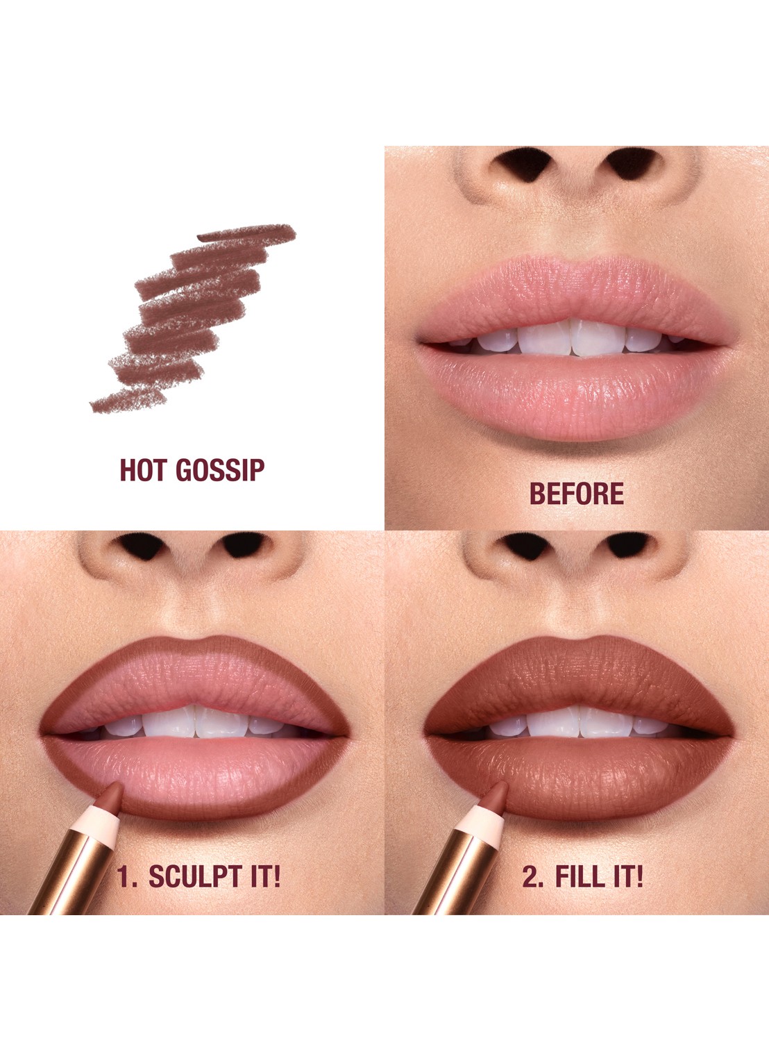 Charlotte Tilbury Lip Cheat - lipliner - achterkant 5 koper