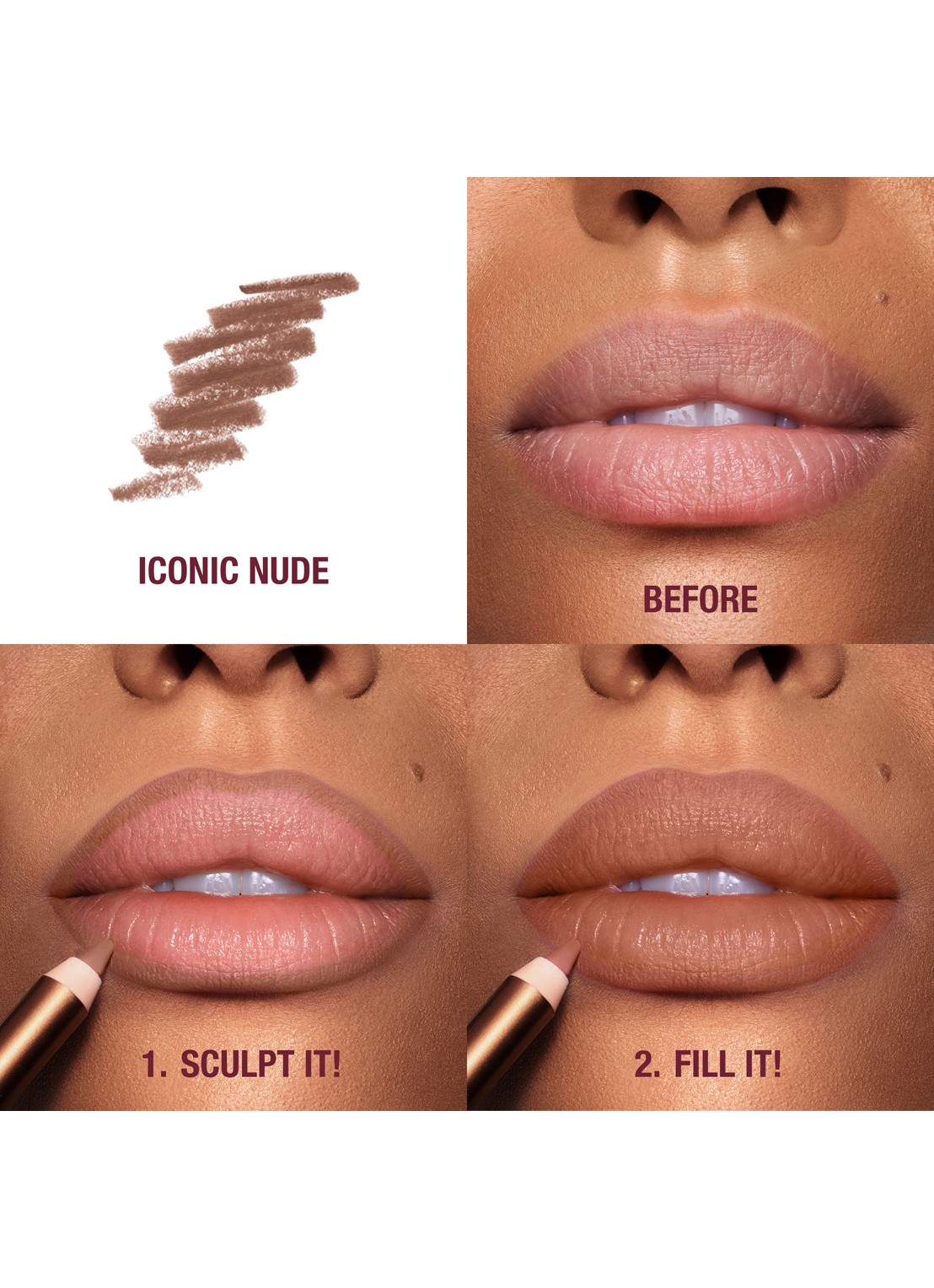 Charlotte Tilbury Lip Cheat - lipliner - detail 6 iconic nude