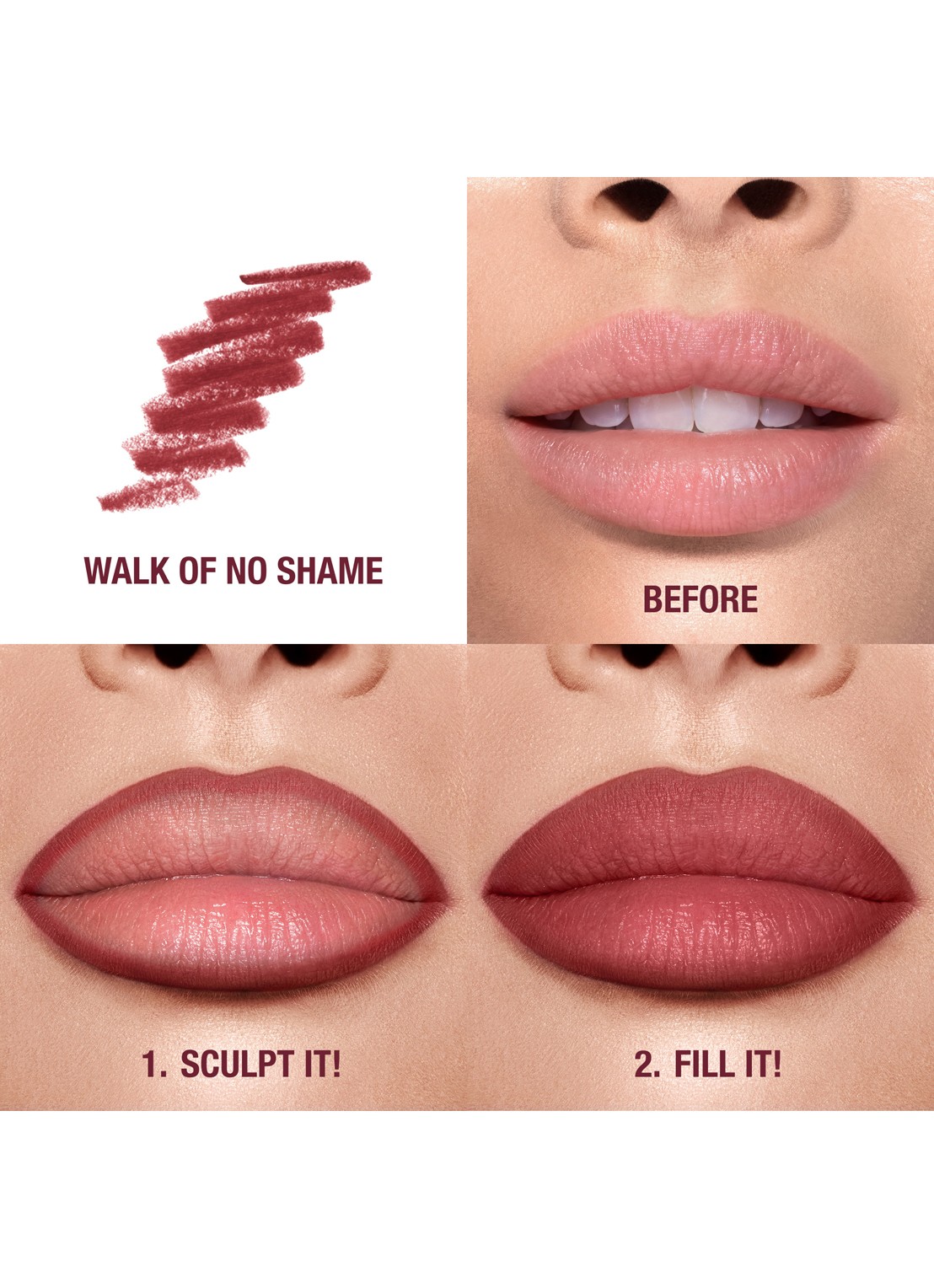 Charlotte Tilbury Lip Cheat - lipliner - achterkant walk of no shame