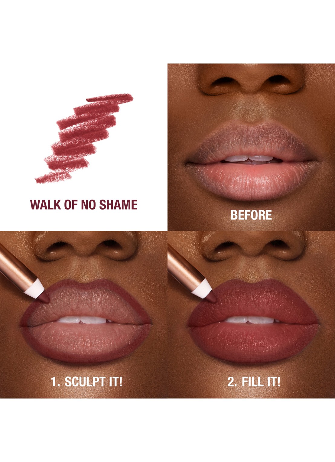 Charlotte Tilbury Lip Cheat - lipliner - detail 5 walk of no shame