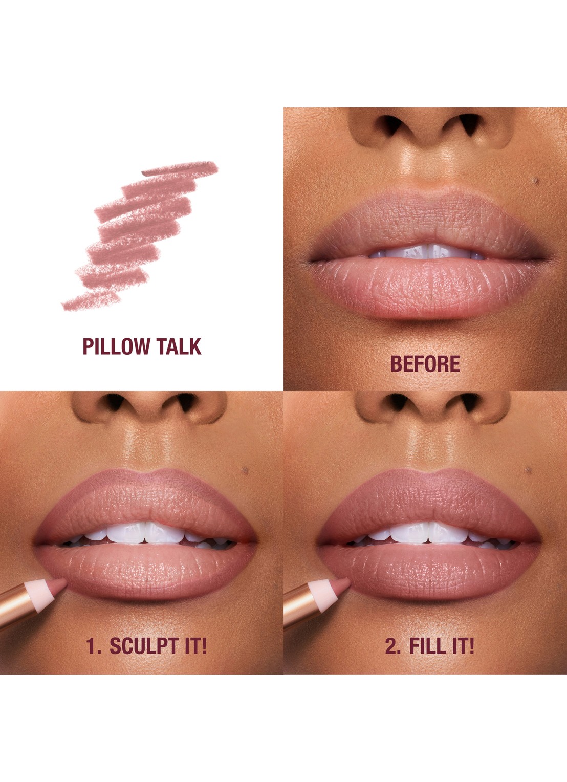Charlotte Tilbury Lip Cheat - lipliner - detail 6 pillow talk