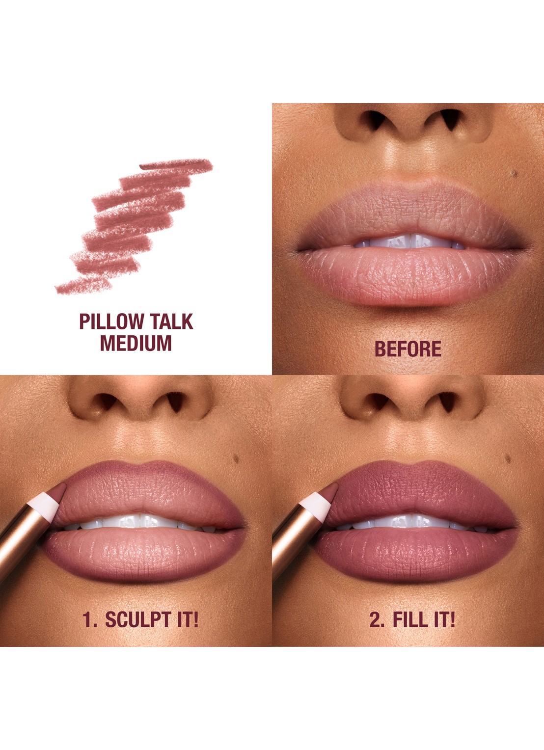 Charlotte Tilbury Lip Cheat - lipliner - detail 6 pillow talk medium