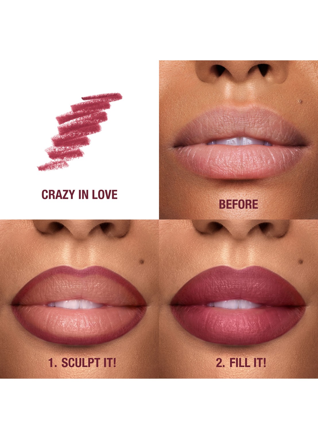 Charlotte Tilbury Lip Cheat - lipliner - detail 5 crazy in love
