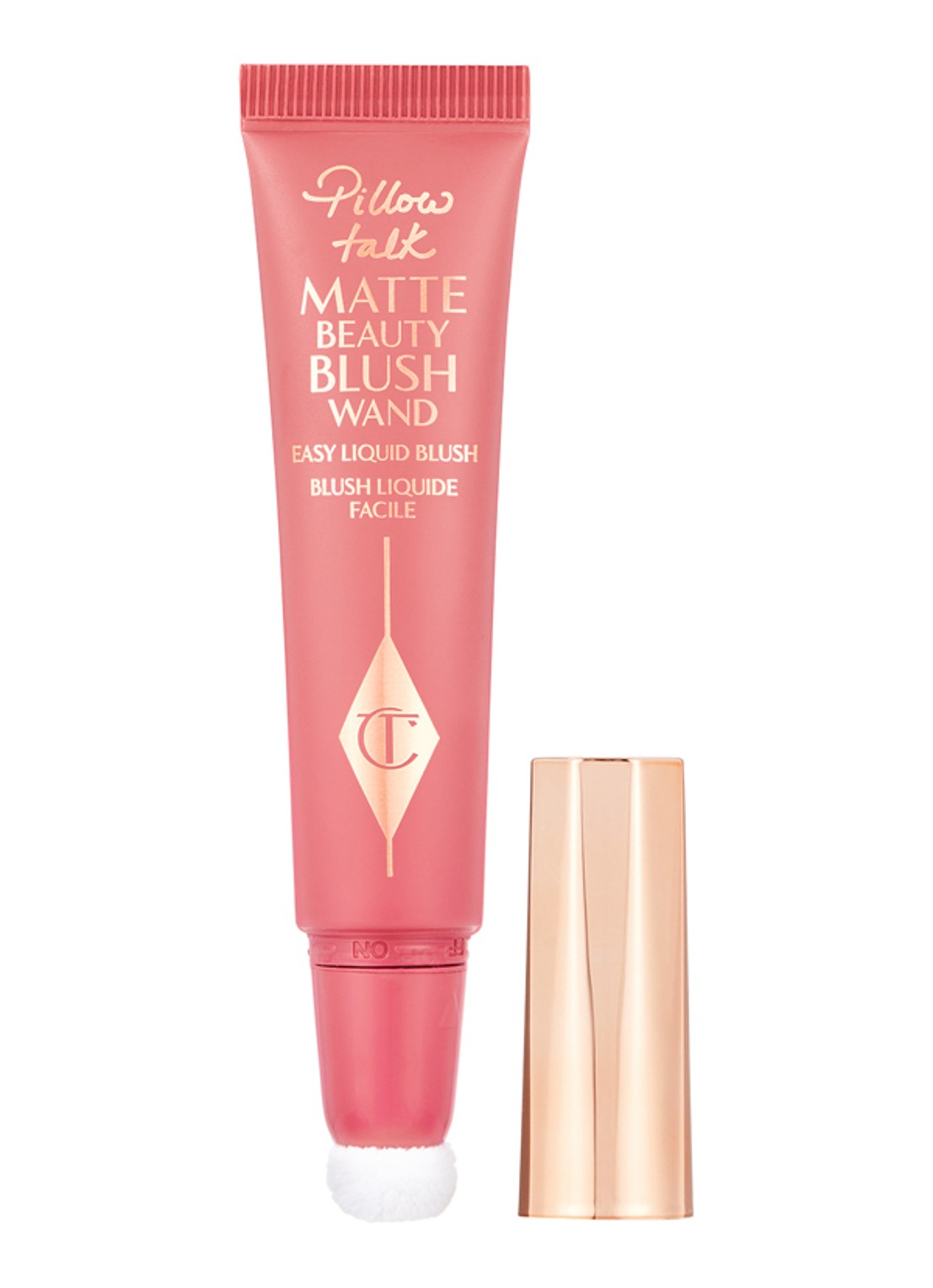 Charlotte Tilbury Matte Beauty Blush Wand - vloeibare blush - voorkant pillow talk