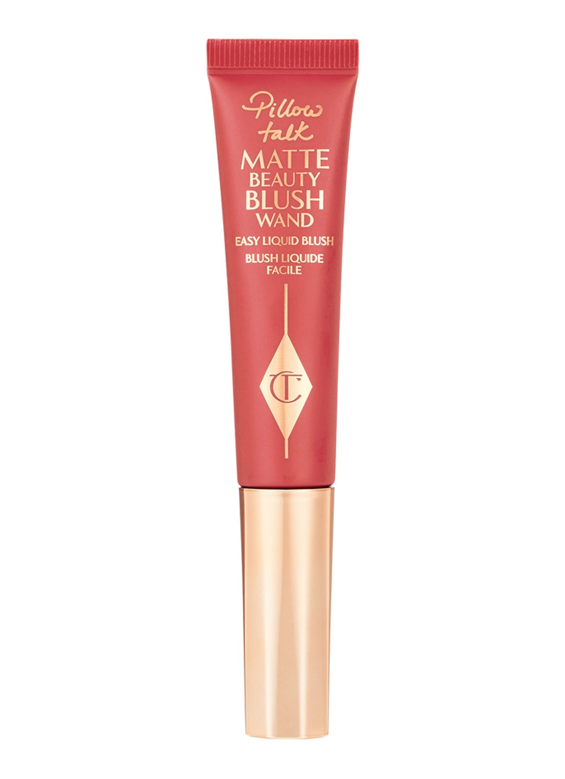 Charlotte Tilbury Matte Beauty Blush Wand - vloeibare blush - voorkant 5 pillow talk dream pop