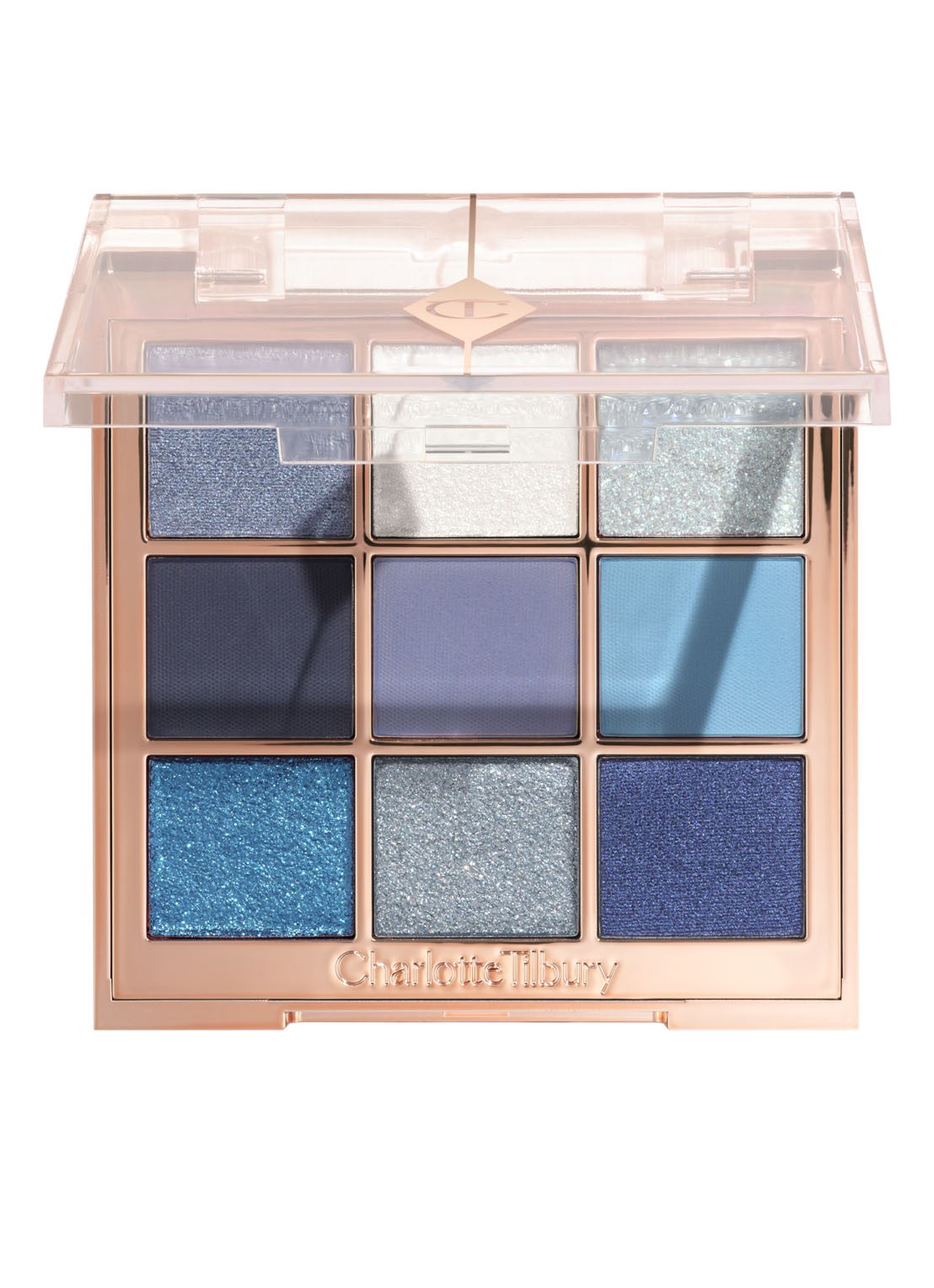 Charlotte Tilbury Palette Of Beautifying Eye Trends - oogschaduwpalette  - voorkant 6 denim dimension