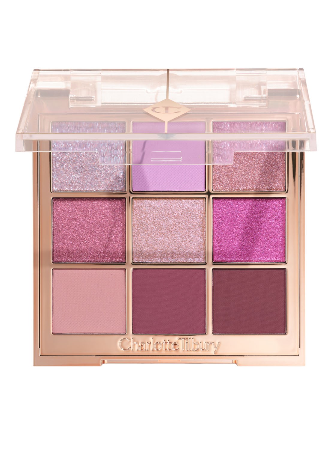Charlotte Tilbury Palette Of Beautifying Eye Trends - oogschaduwpalette  - voorkant 6 digital lilac