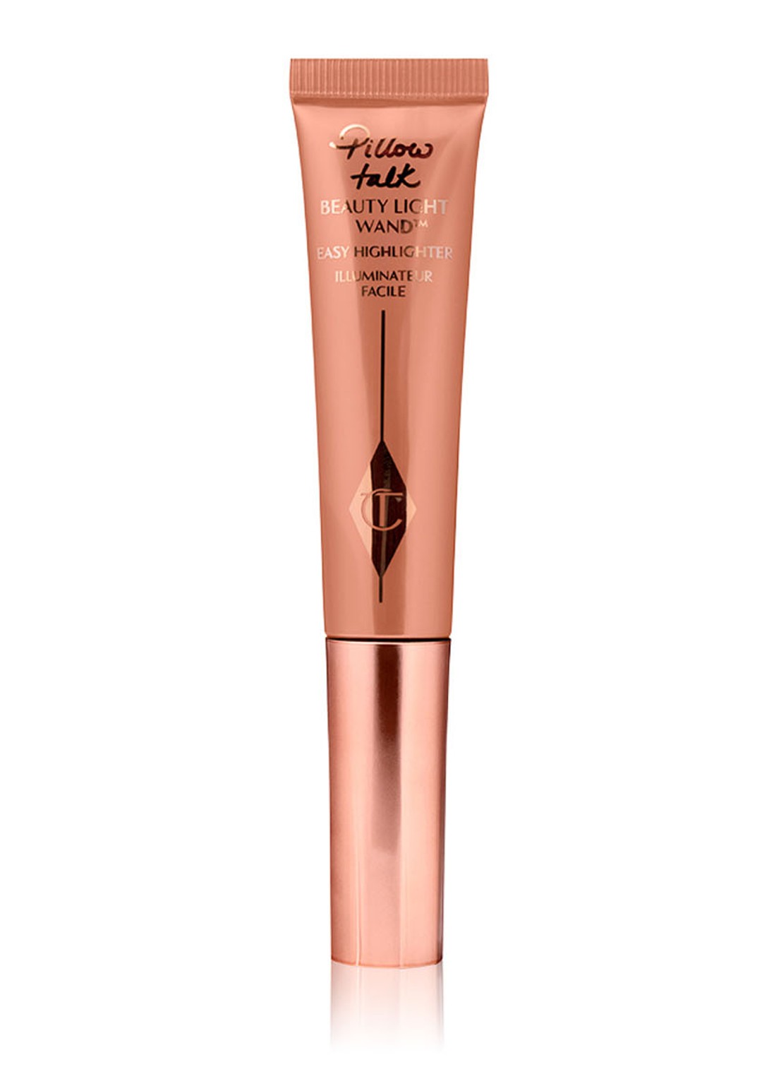 Charlotte Tilbury Pillow Talk Beauty Light Wand - Limited Edition vloeibare blush & highlighter - voorkant medium/deep