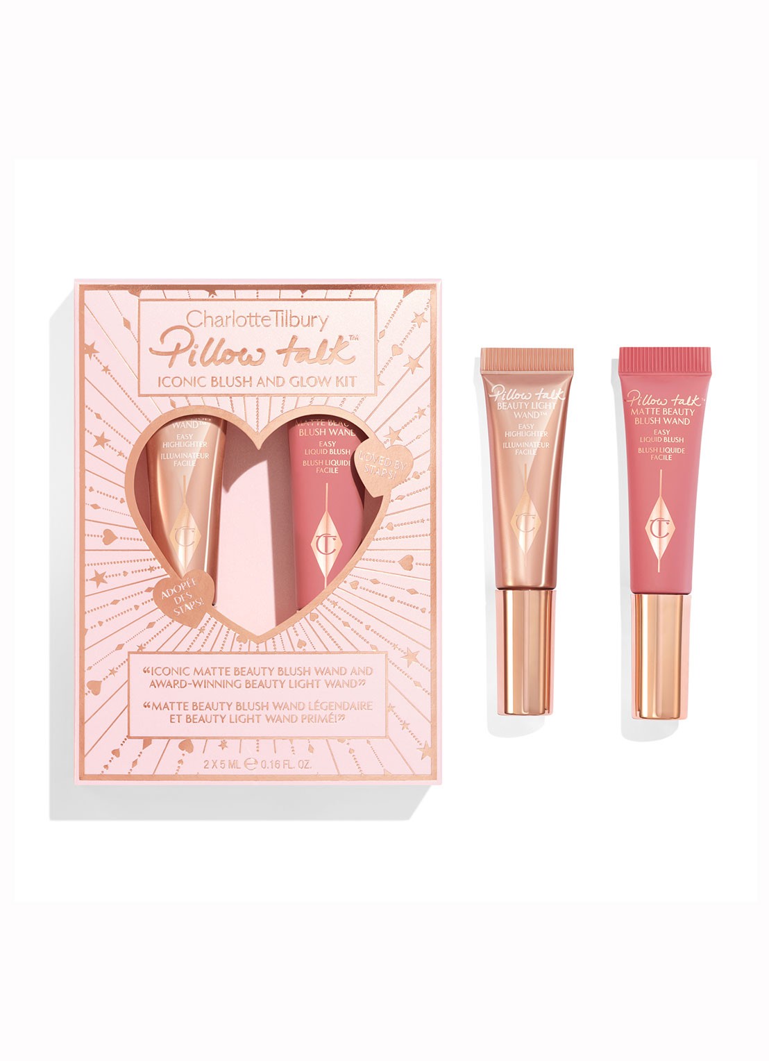 Charlotte Tilbury Pillow Talk Iconic Blush and Glow Kit - Limited Edition make-up set - voorkant 3 undefined