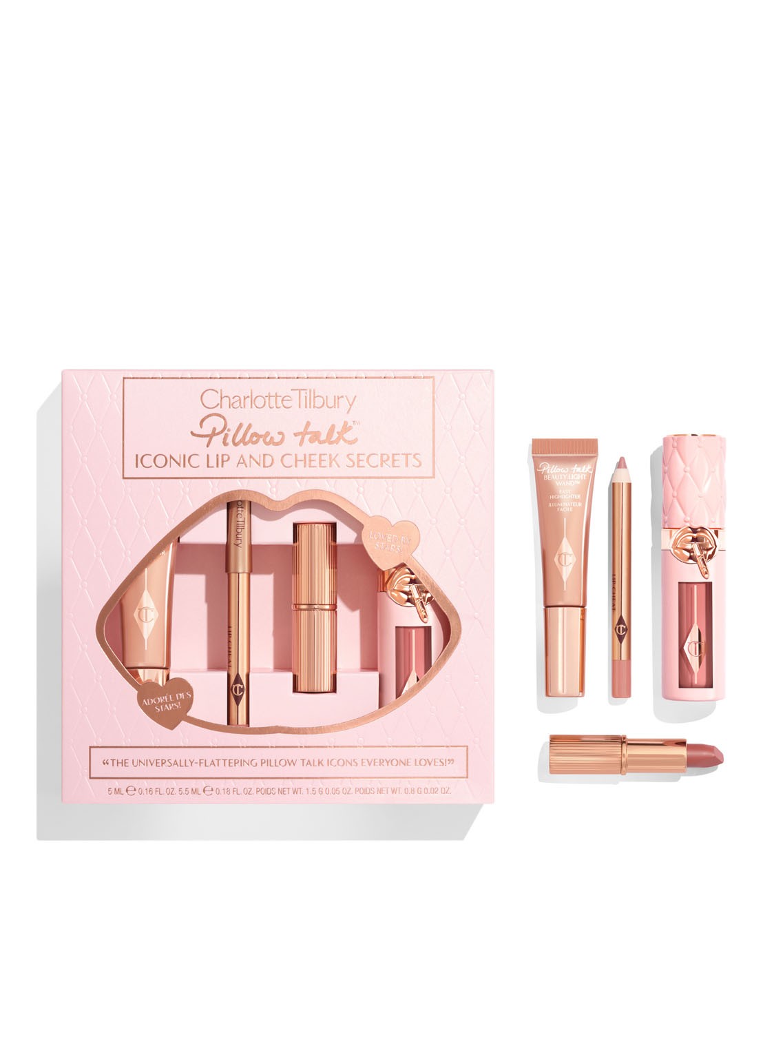 Charlotte Tilbury Pillow Talk Iconic Lip & Cheek Secrets - Limited Edition make-up set - voorkant undefined