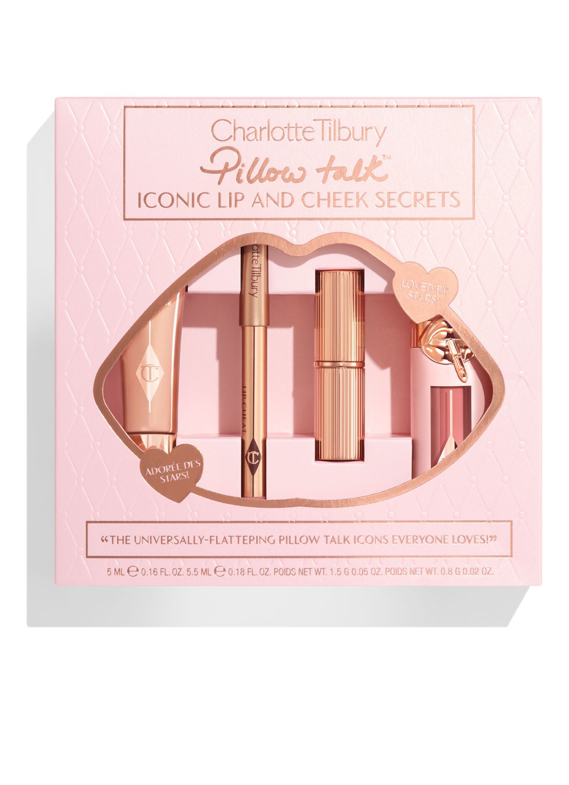 Charlotte Tilbury Pillow Talk Iconic Lip & Cheek Secrets - Limited Edition make-up set - voorkant 2 undefined