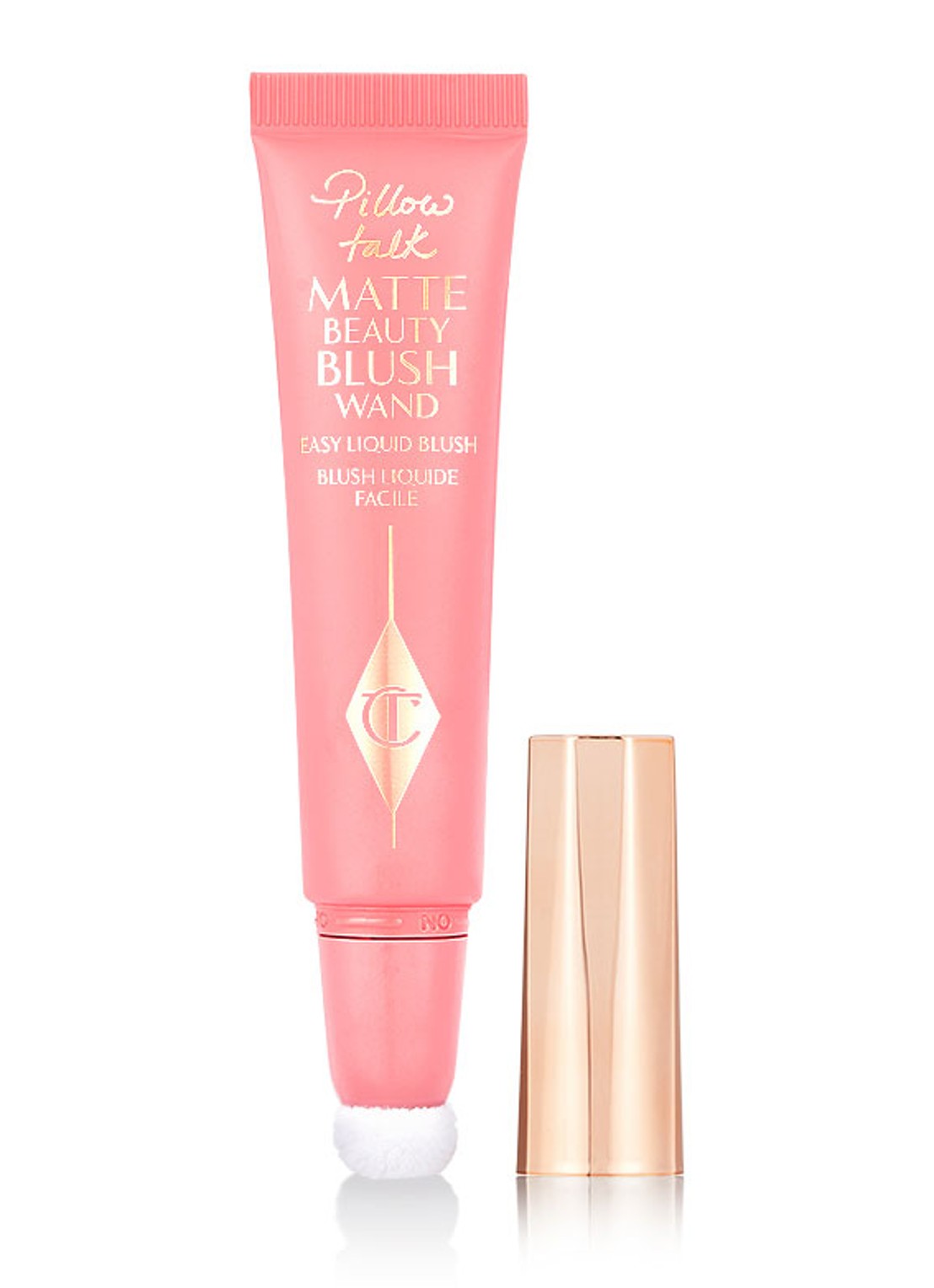 Charlotte Tilbury Pillow Talk Matte Beauty Blush Wand - vloeibare blush - voorkant 5 pink pop