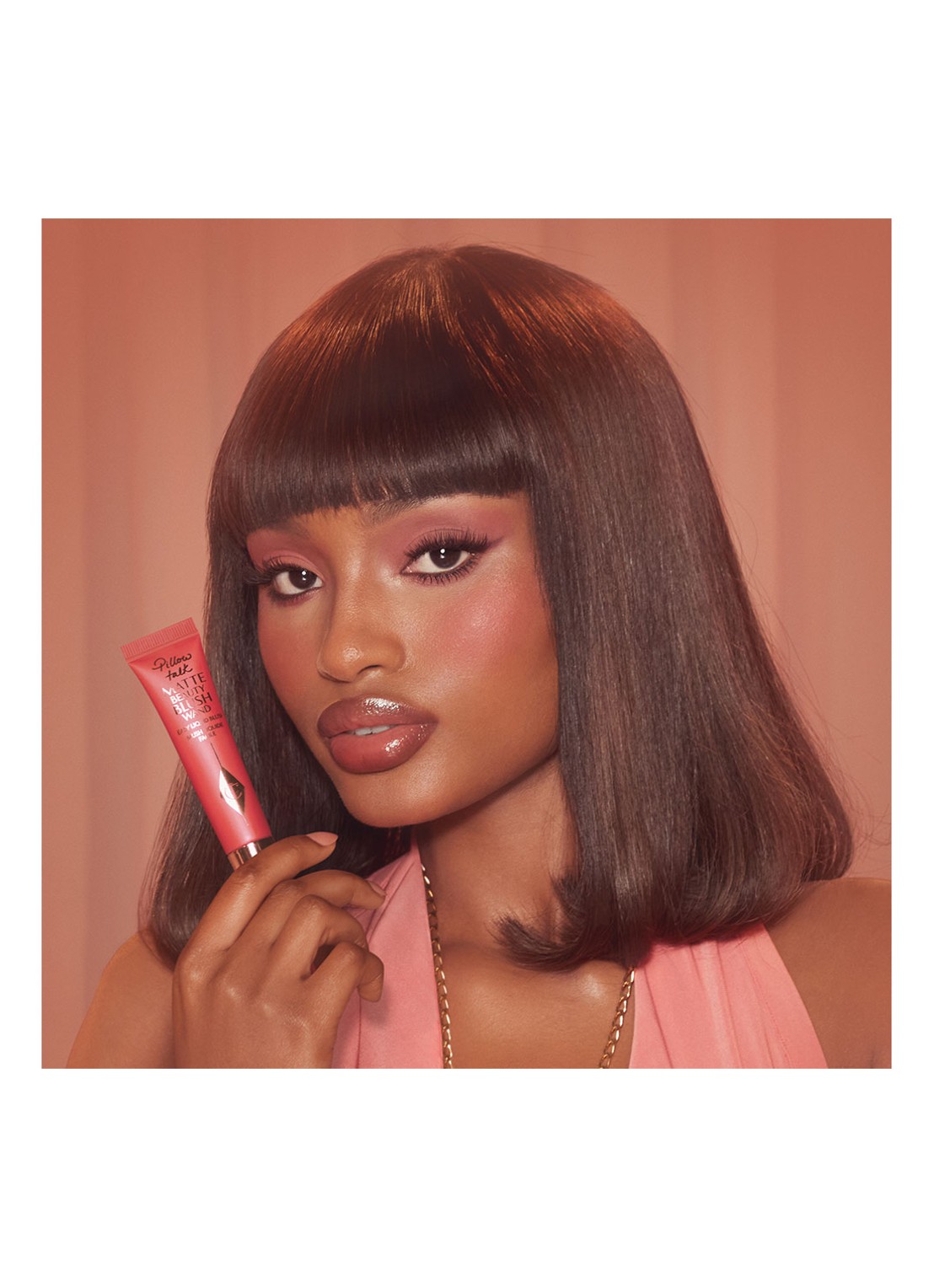 Charlotte Tilbury Pillow Talk Matte Beauty Blush Wand - vloeibare blush - detail 4 dream pop