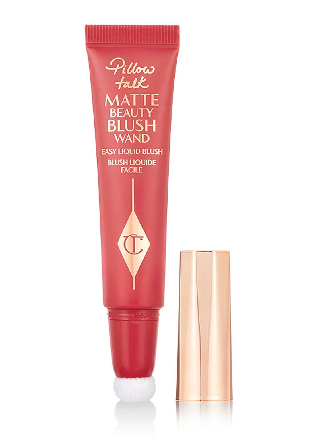 Charlotte Tilbury Pillow Talk Matte Beauty Blush Wand - vloeibare blush - voorkant dream pop