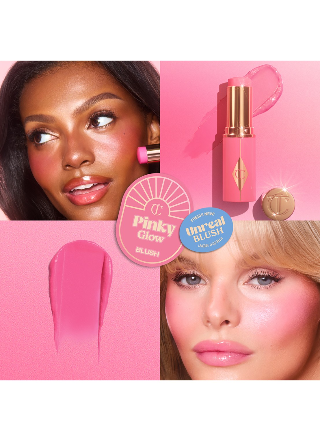 Charlotte Tilbury Unreal Blush Healthy Glow Stick - blush - detail 4 pinky glow