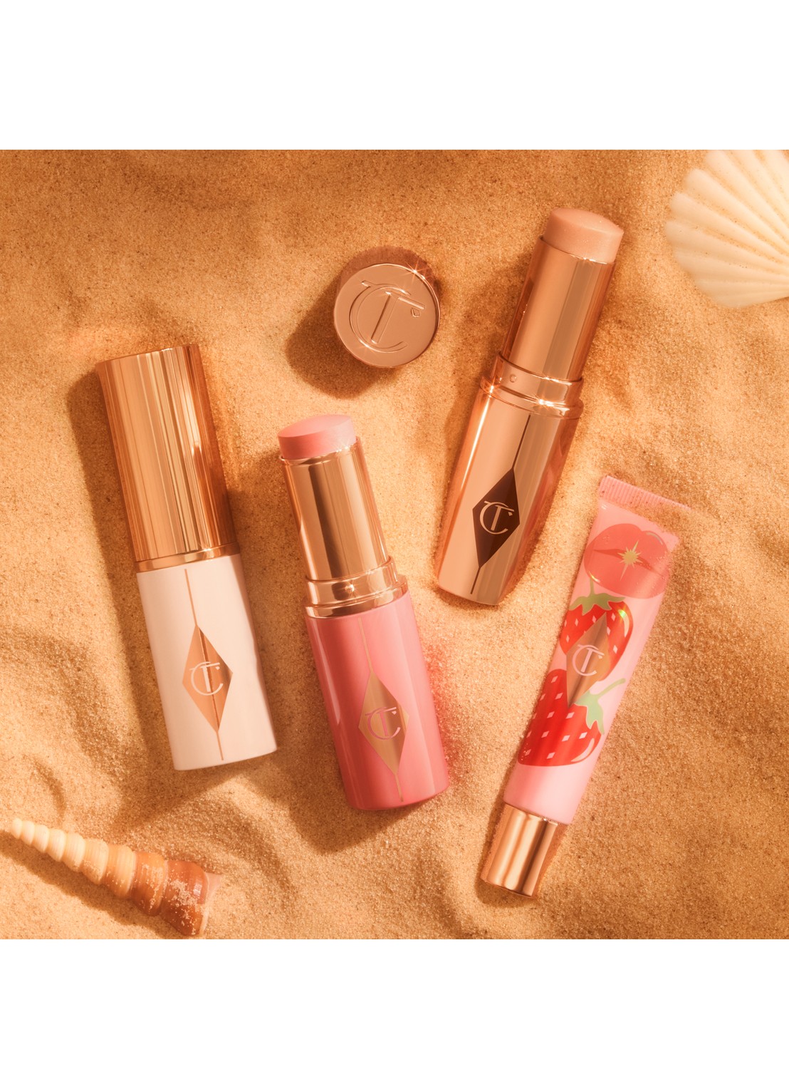 Charlotte Tilbury Unreal Highlighter Fresh Healthy Glow Stick - detail 4 glazed goddess