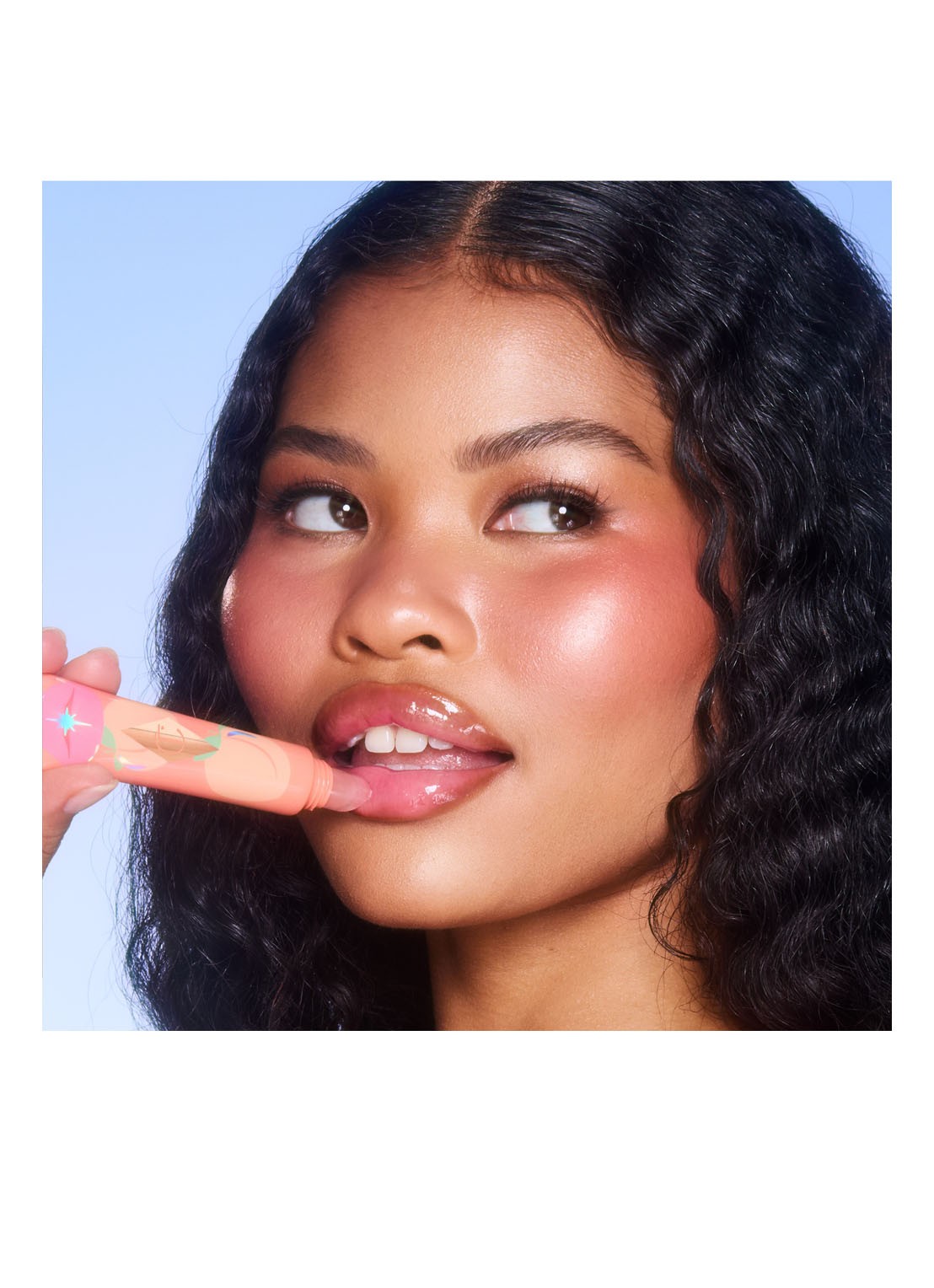 Charlotte Tilbury Unreal Lips Healthy Glow Nectar Oil - lipolie - detail 3 pure peach