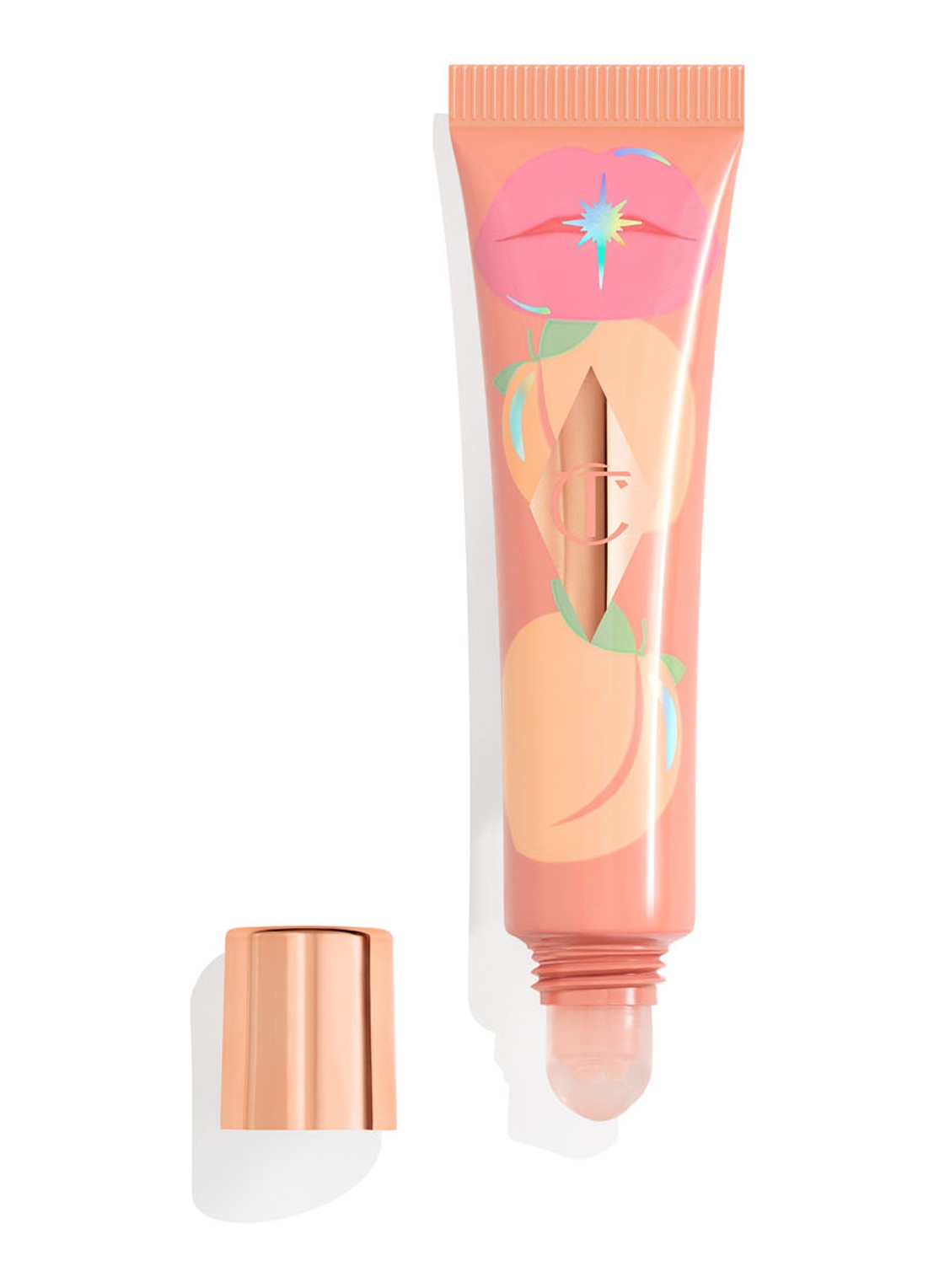 Charlotte Tilbury Unreal Lips Healthy Glow Nectar Oil - lipolie - voorkant pure peach
