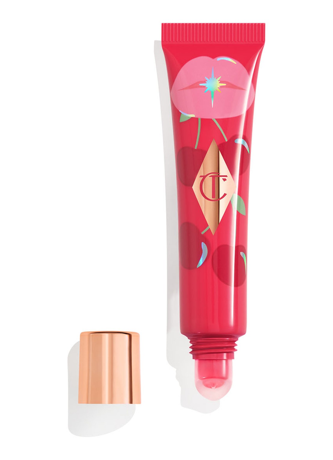 Charlotte Tilbury Unreal Lips Healthy Glow Nectar Oil - lipolie - voorkant cherry glaze