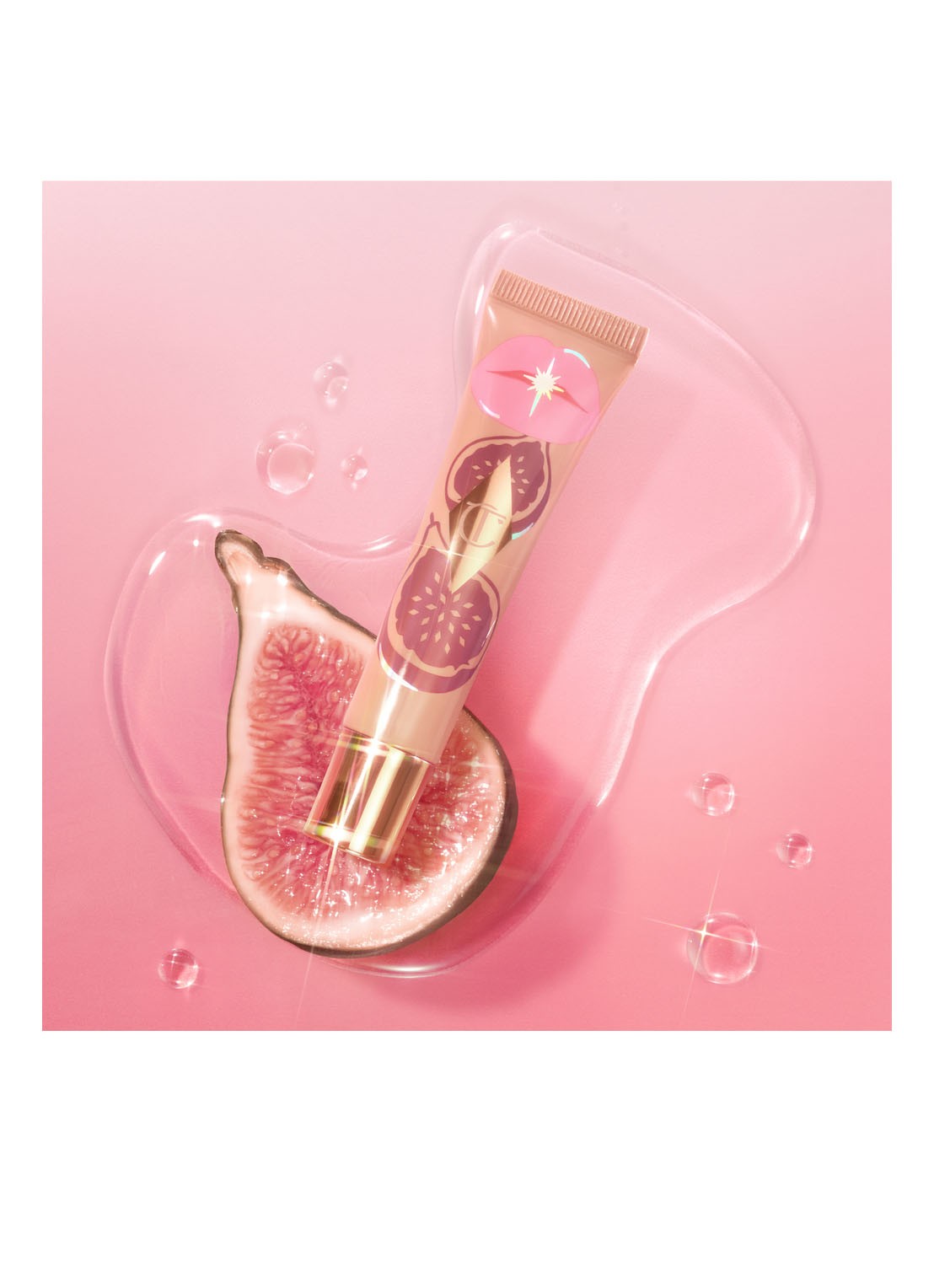 Charlotte Tilbury Unreal Lips Healthy Glow Nectar Oil - lipolie - detail 5 candy fig
