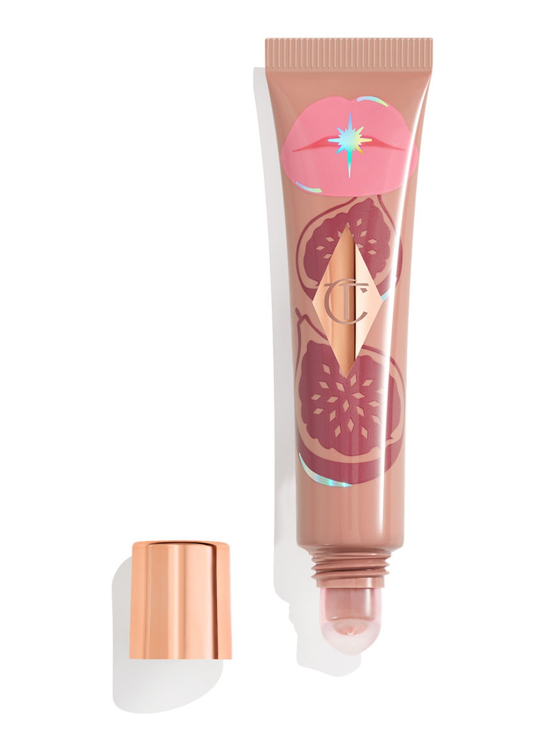 Charlotte Tilbury Unreal Lips Healthy Glow Nectar Oil - lipolie - voorkant candy fig