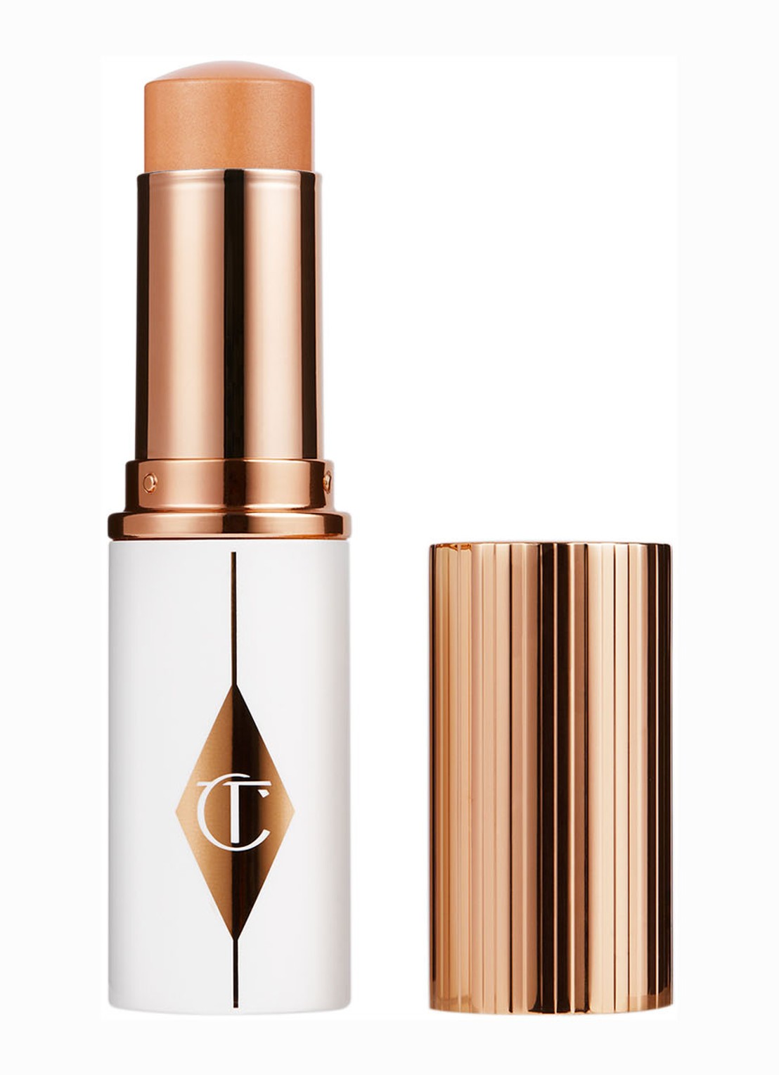 Charlotte Tilbury Unreal Skin Sheer Glow Tint - hydraterende foundation stick - voorkant 7 medium