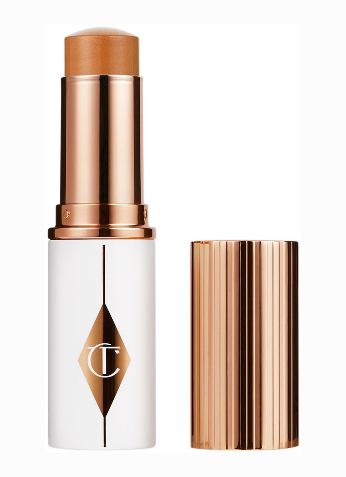 Charlotte Tilbury Unreal Skin Sheer Glow Tint - hydraterende foundation stick - voorkant 10 tan