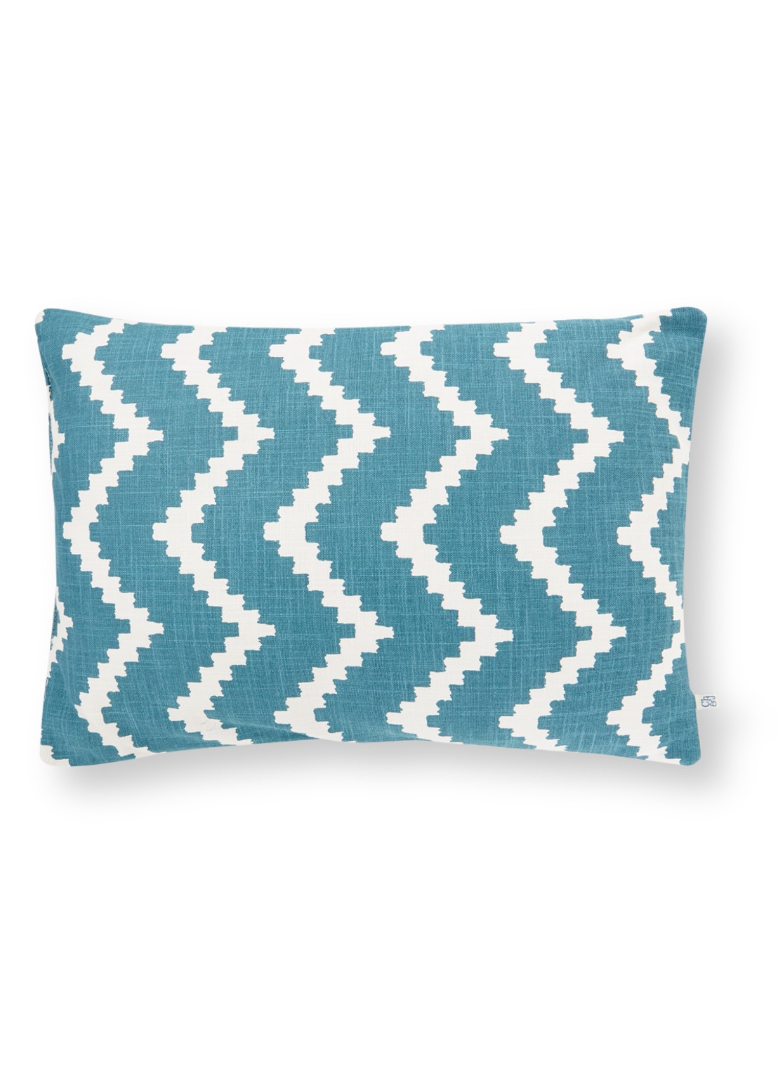 Chhatwal & Jonsson Ikat Seema waterafstotend sierkussen 40 x 60 cm - voorkant 2 blauw