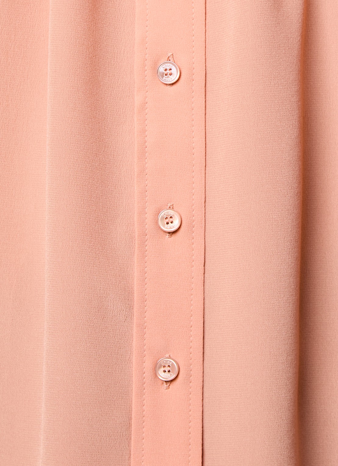 Chloé Blouse van zijde met ronde hals - detail 5 oudroze