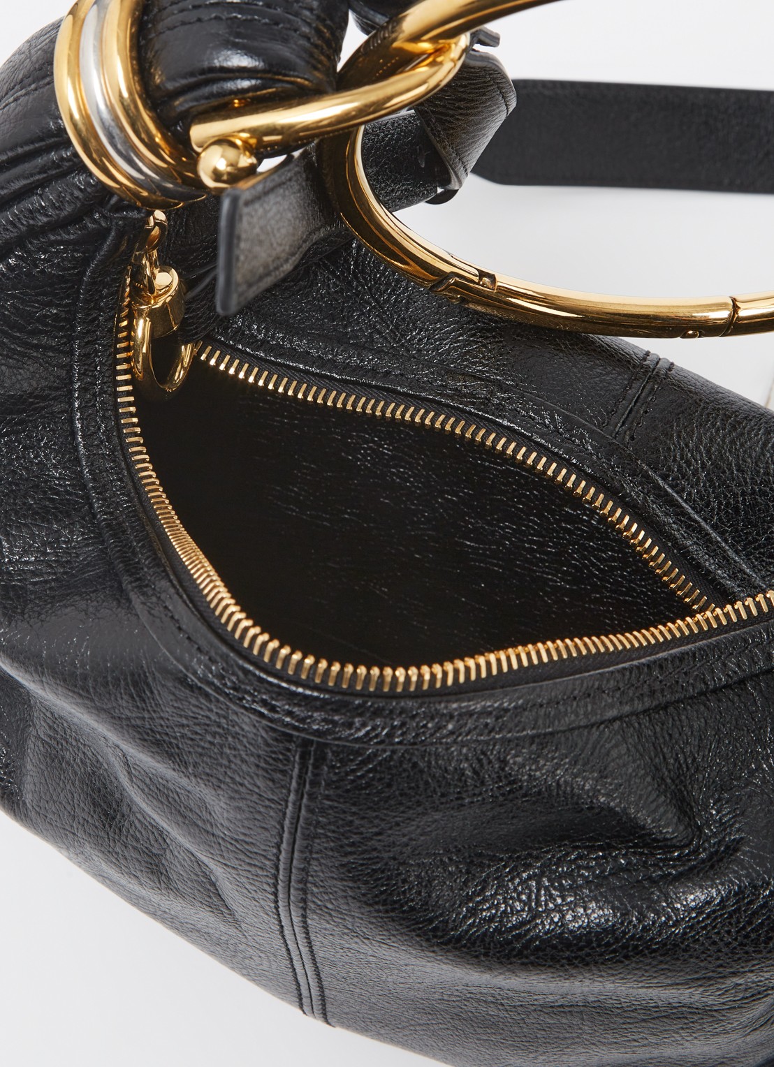 Chloé Bracelet handtas van kalfsleer - detail 4 zwart