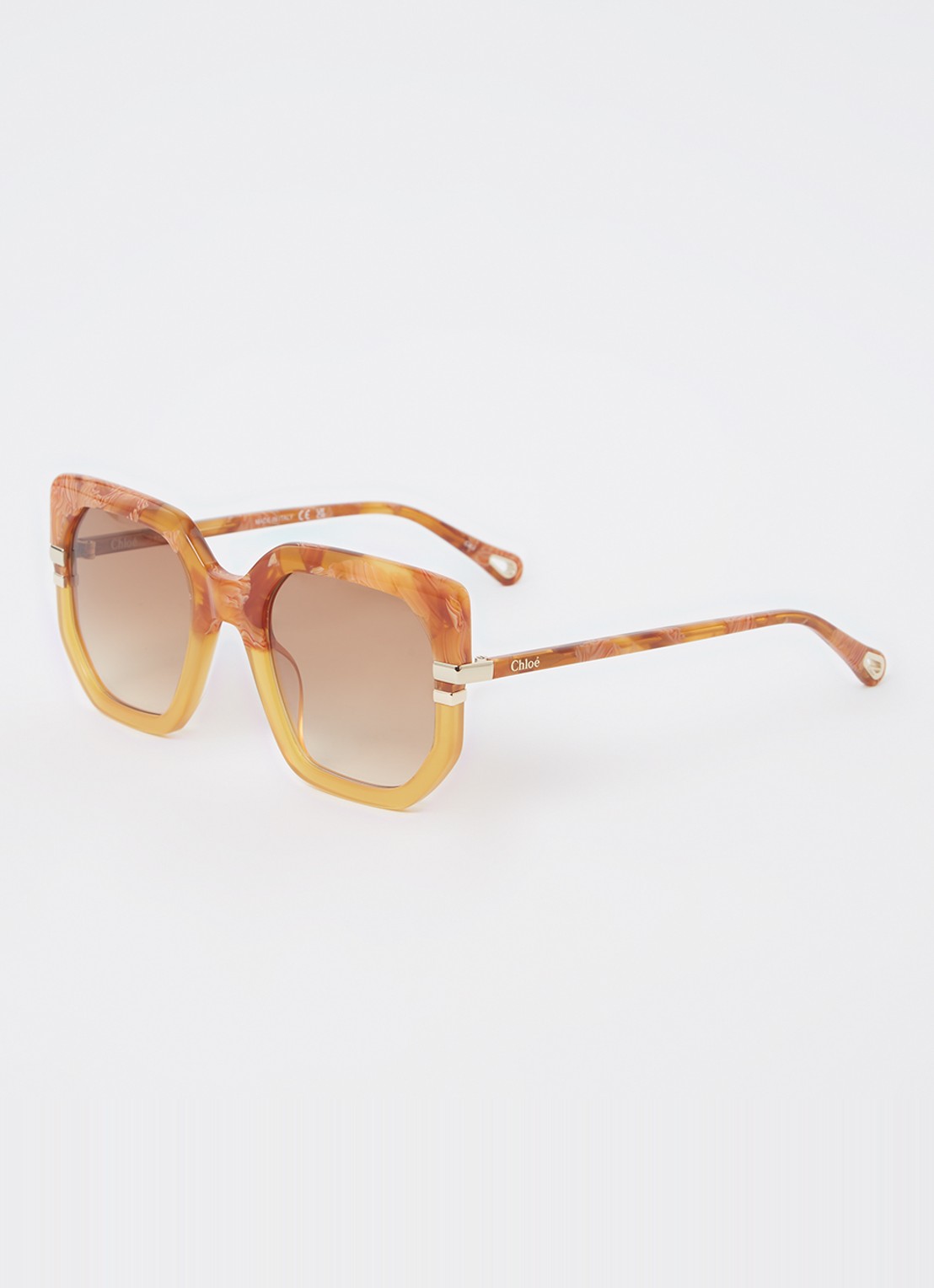 Chloé Butterfly zonnebril CH0240S - voorkant 4 mosterd