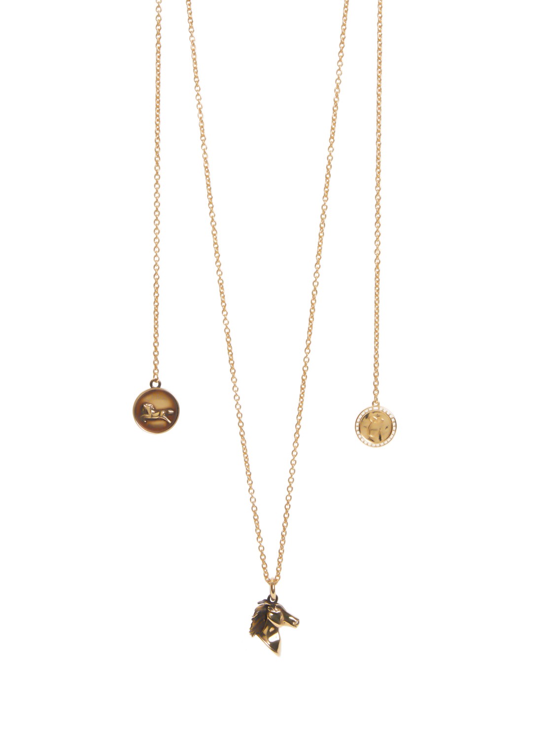 Chloé Charms ketting met hanger - voorkant 4 goud