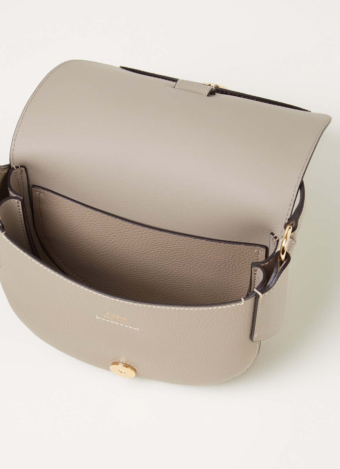 Chloé Darryl crossbodytas van kalfsleer - detail 2 grijs