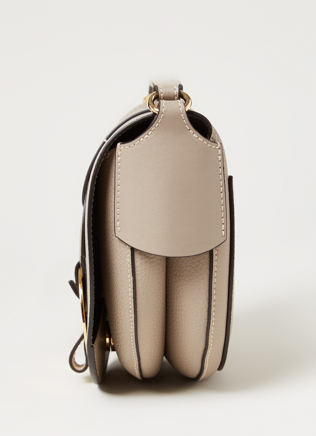 Chloé Darryl crossbodytas van kalfsleer - detail 3 grijs