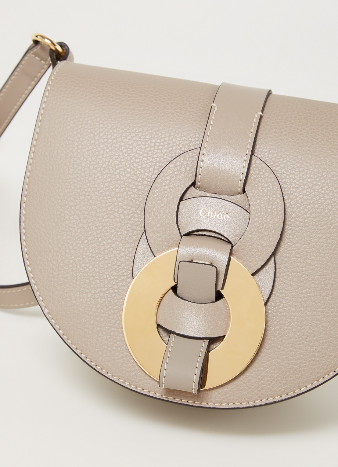 Chloé Darryl crossbodytas van kalfsleer - detail 4 grijs