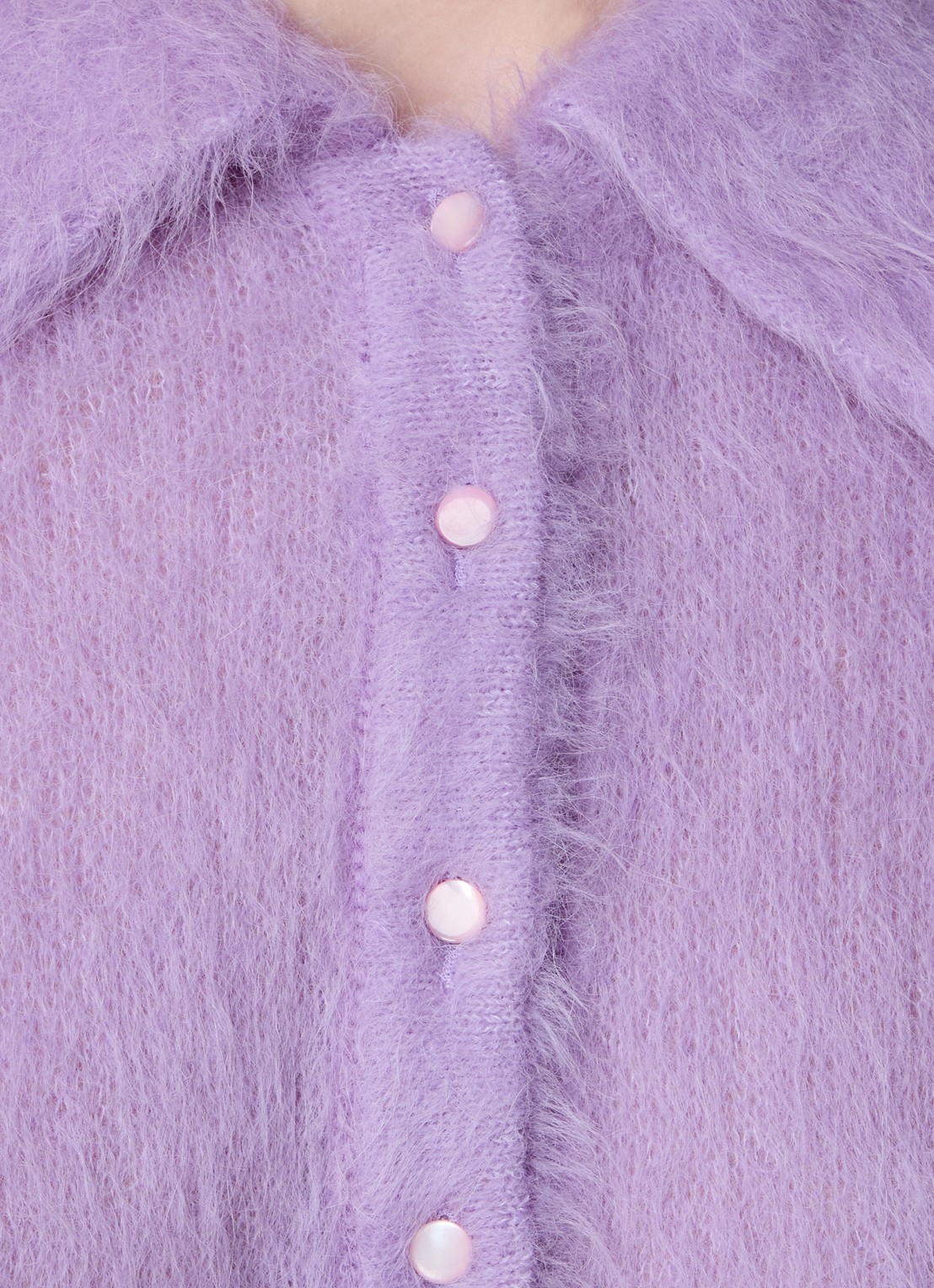 Chloé Fijngebreide trui in alpaca wolblend - detail 5 lavendel