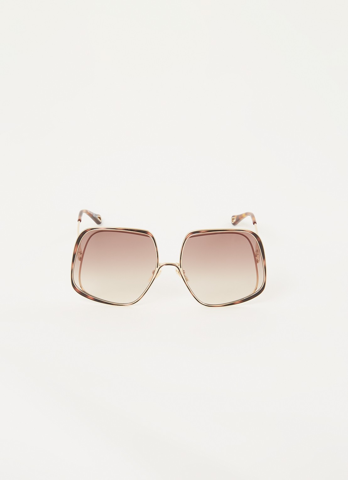 Chloé Hanah zonnebril CH0035S - voorkant 4 goud