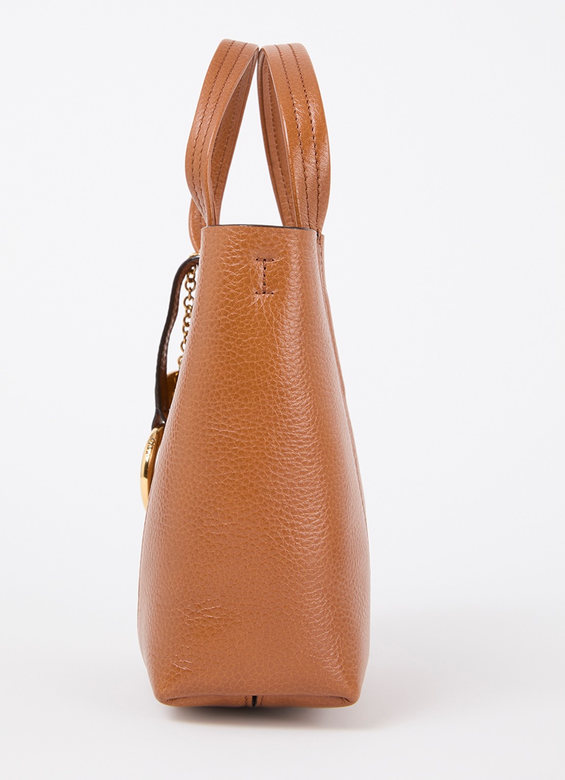 Chloé Handtas van leer met afneembare schouderriem - detail 6 bruin